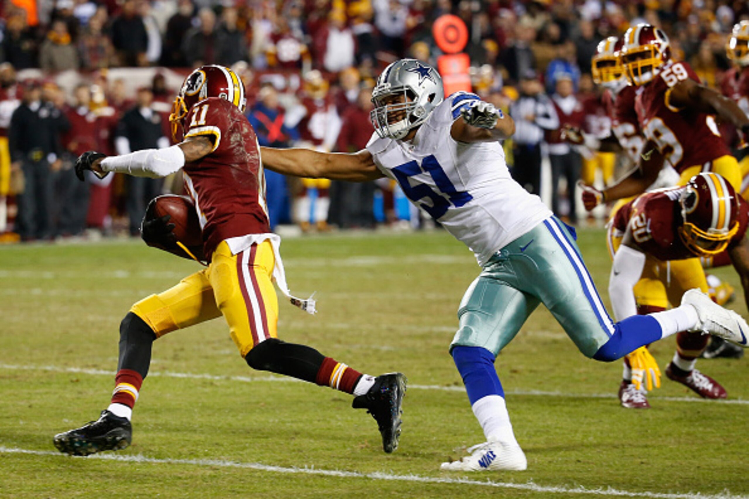 The Redskins will have a three-game road trip this winter that includes one against the Cowboys.