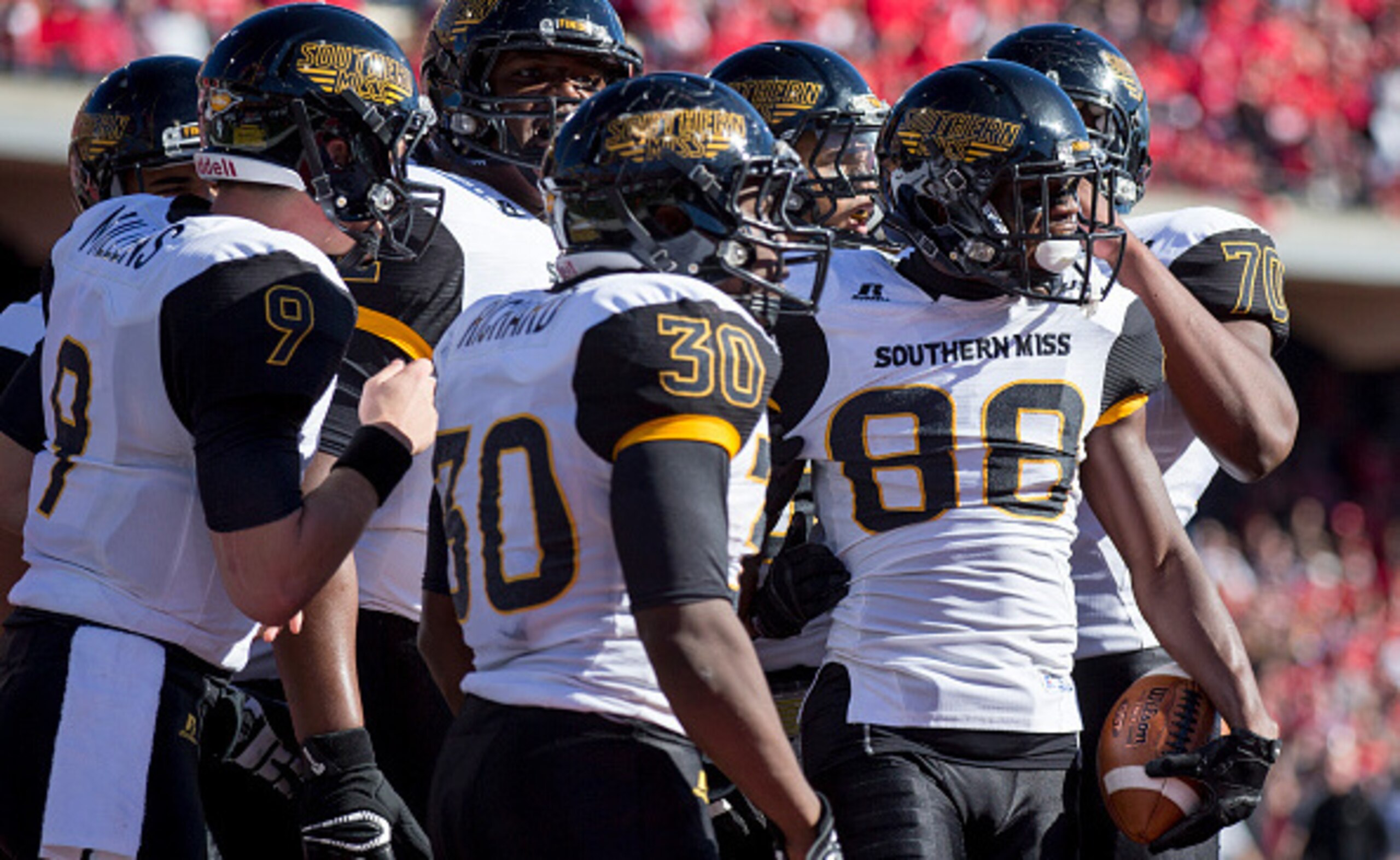 Mike Thomas racked up more than a dozen touchdowns for Southern Miss last season.