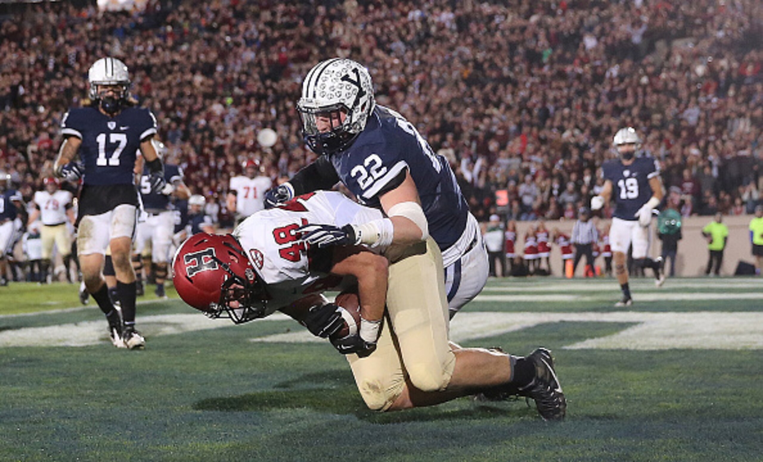 Ben Braunecker racked up 850 yards and eight scores for Harvard last season.