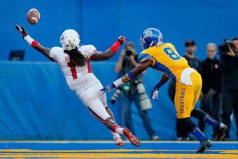 Jimmy Pruitt could potentiall contribute at both safety and cornerback as a pro.