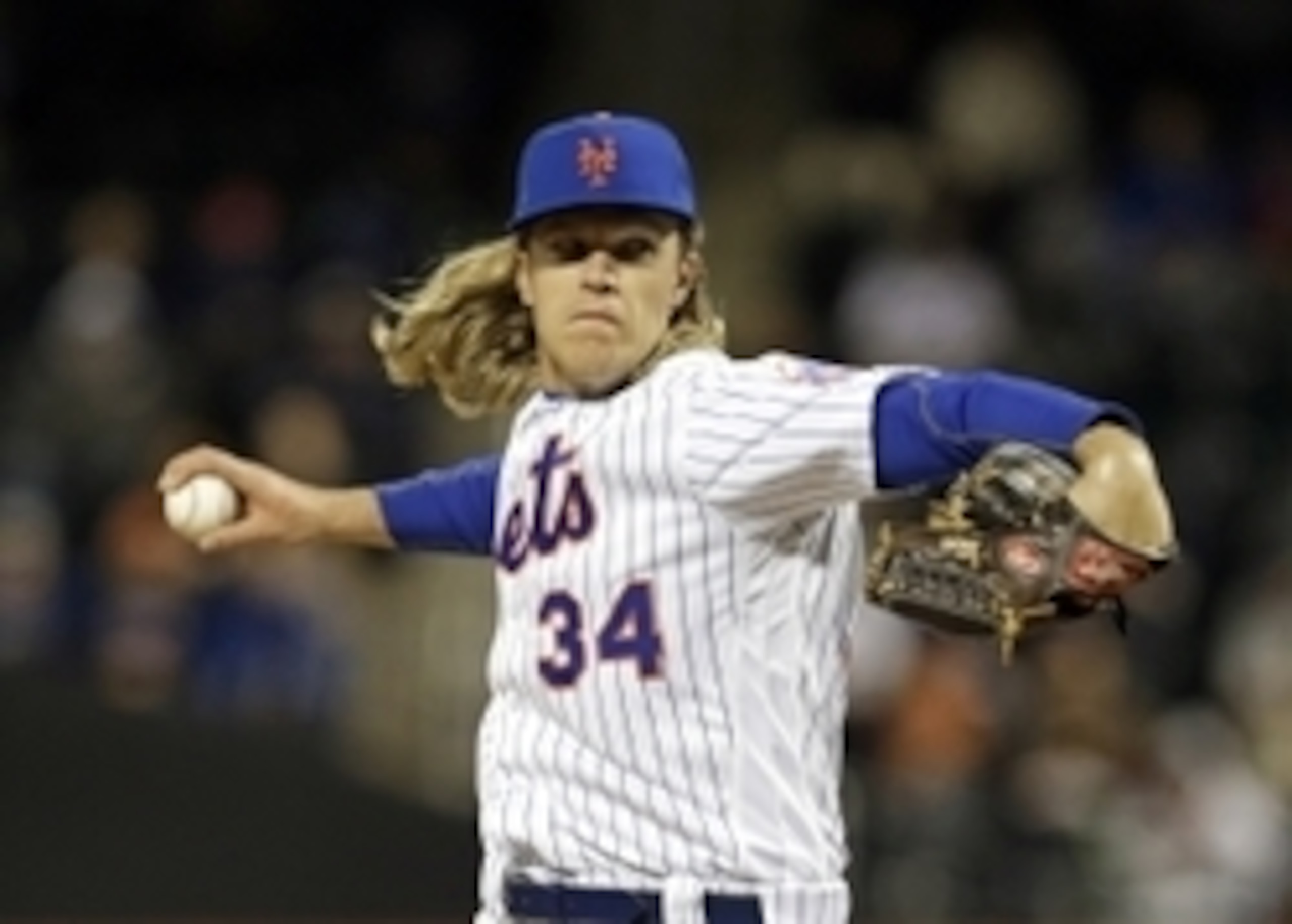 Noah Syndergaard is getting lots of help in the strikeout department.