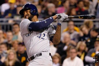 Domingo Santana ranks among the league leaders in exit velocity.