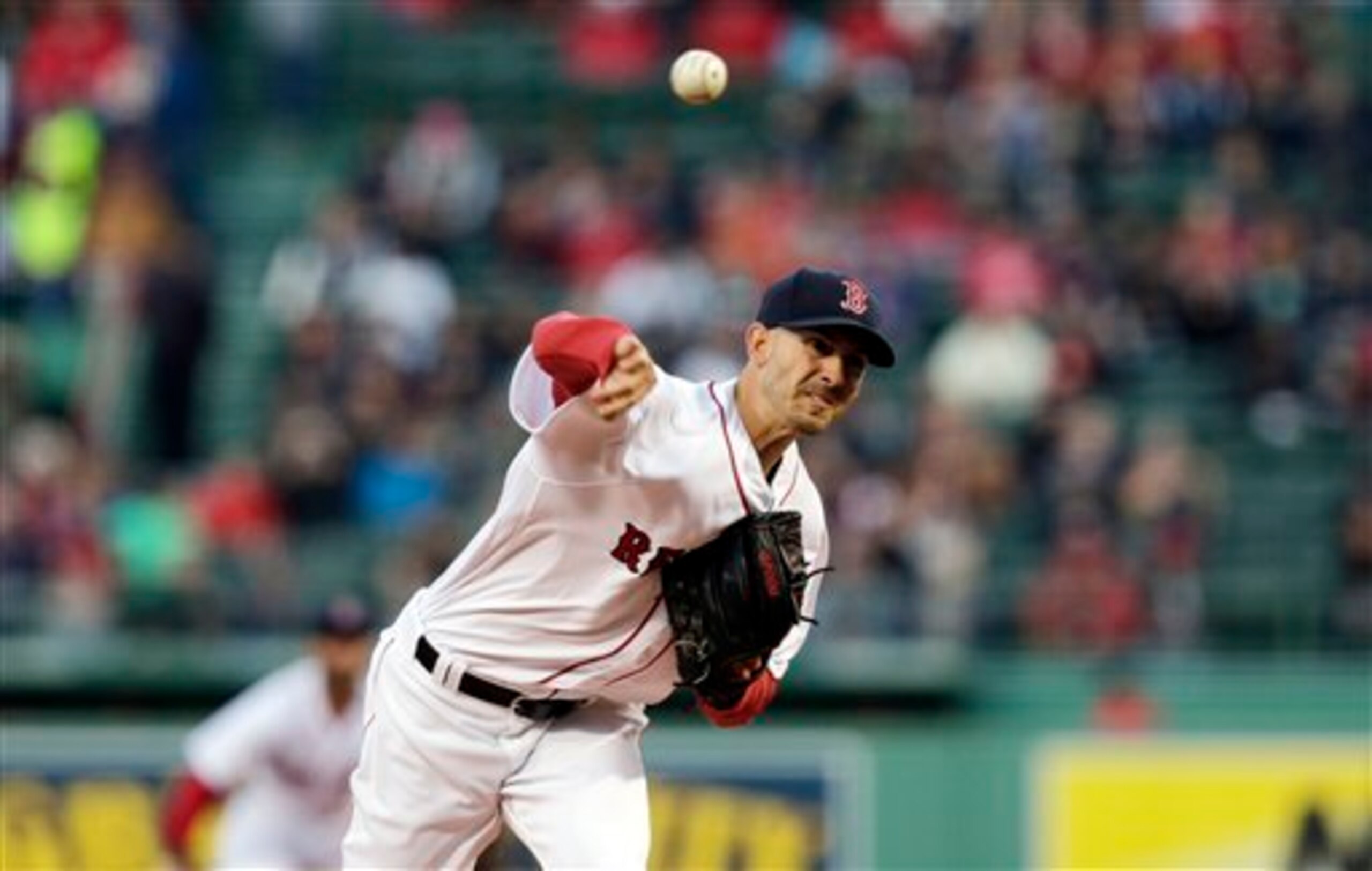 Rick Porcello has a 8-1 strikeout-to-walk ratio after three starts.