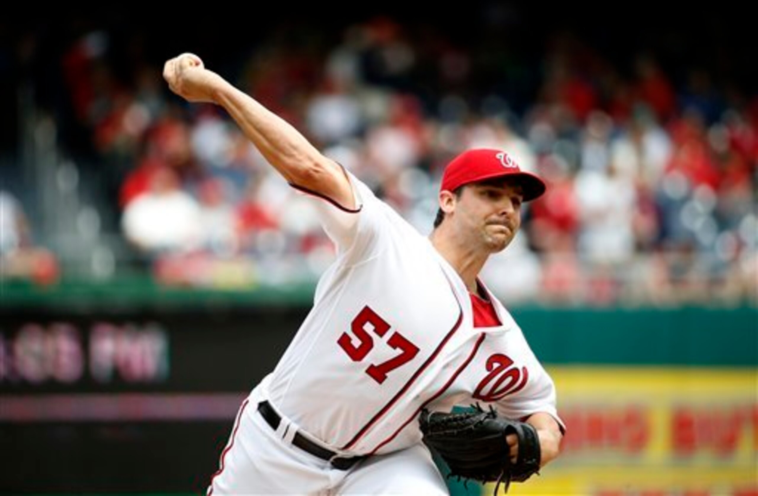 Tanner Roark surprisingly compiled 15 strikeouts on Saturday.