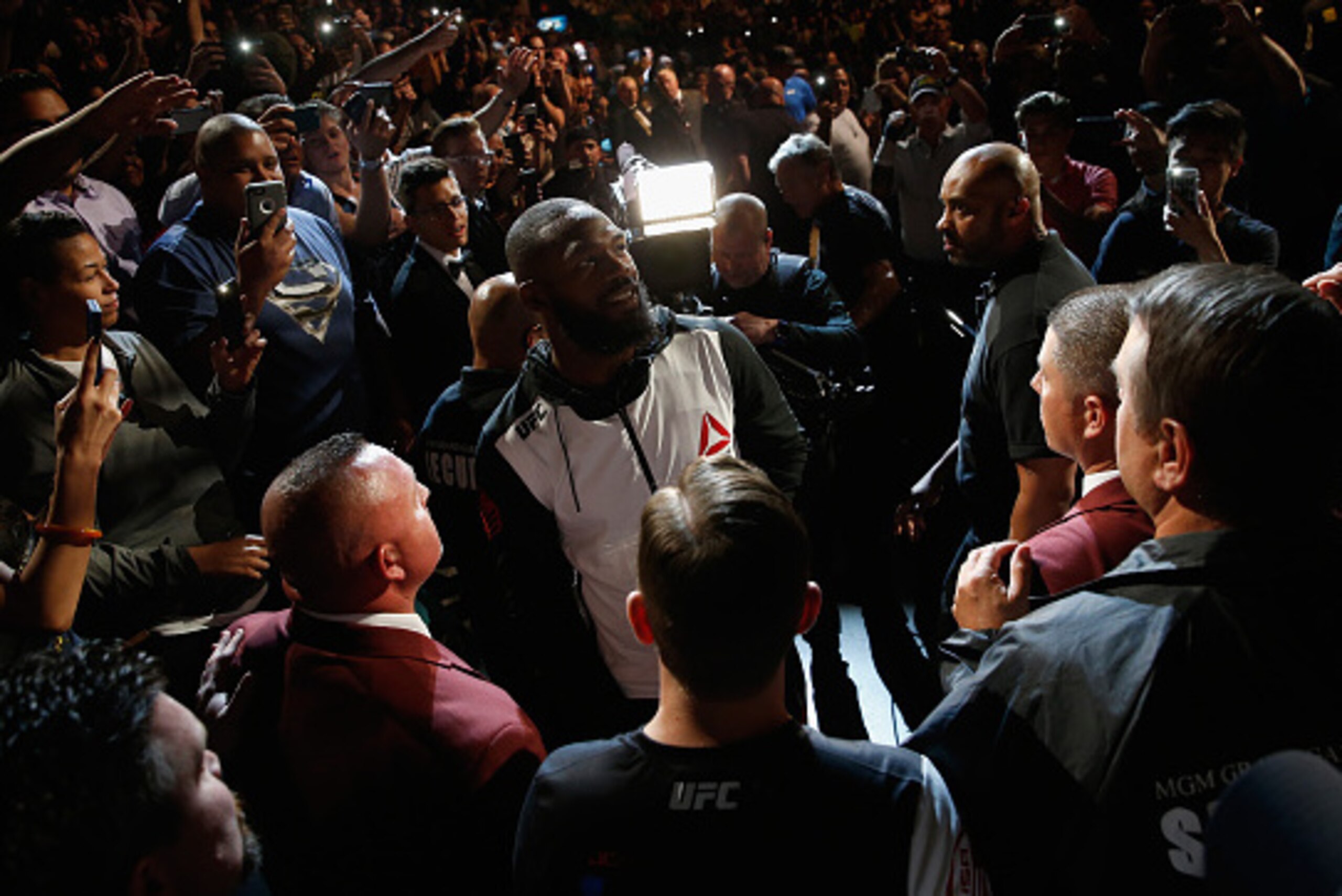Jon Jones (center)