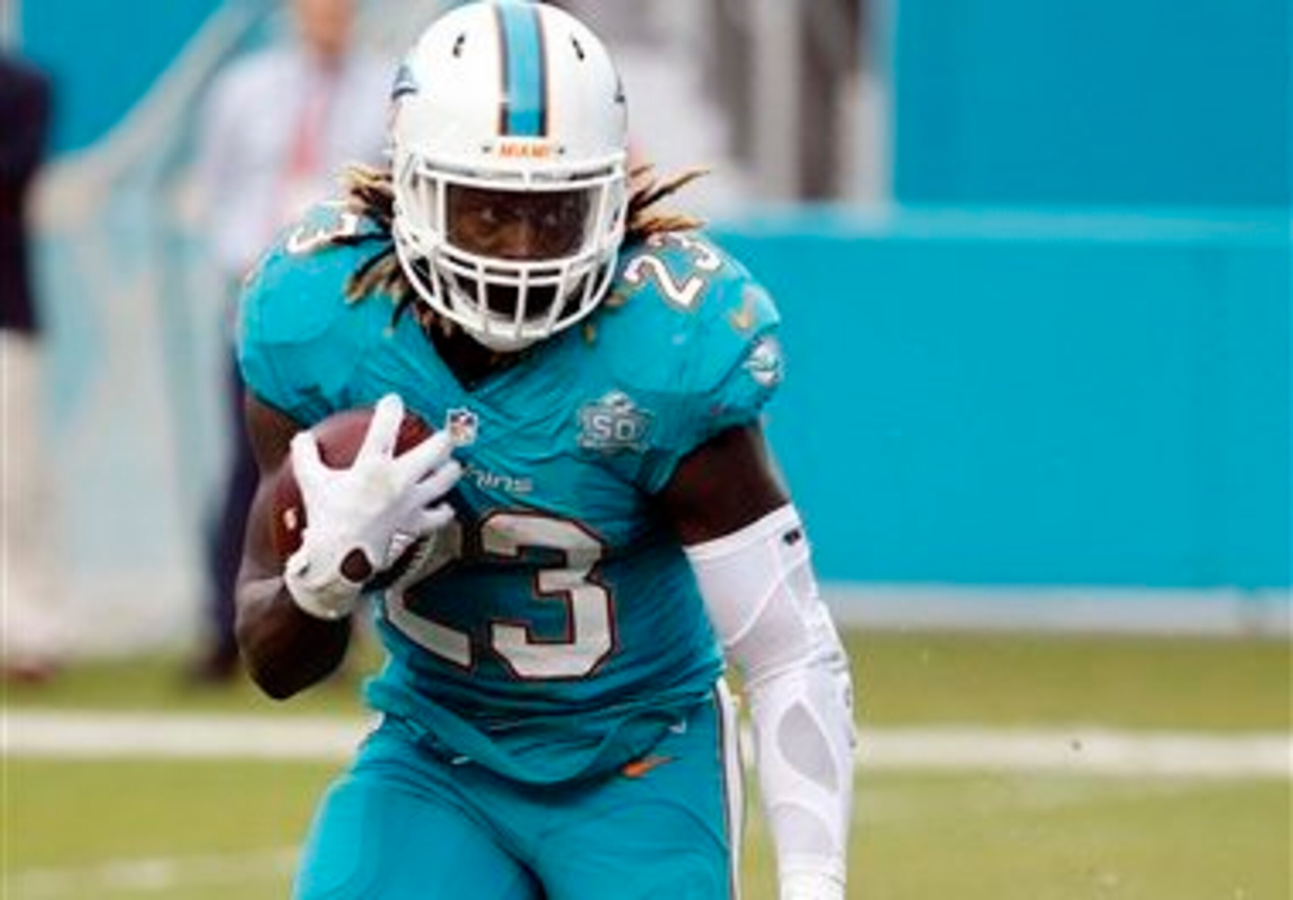 Jay Ajayi. who logged just 49 carries last year, could be Miami's lead back in 2016.