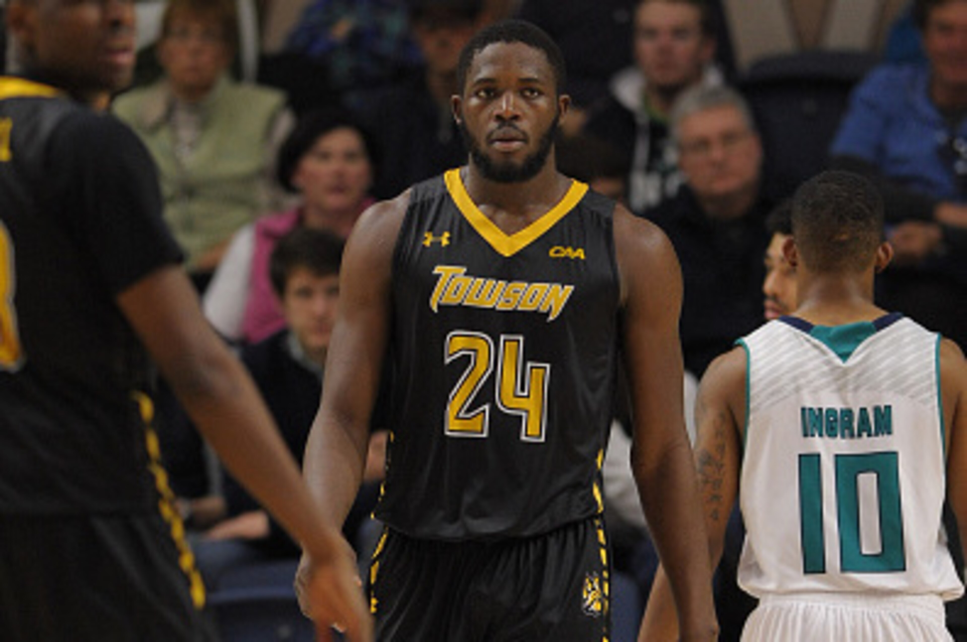 Wake Forest transfer Arnaud William Adala Moto is looking to carry Towson to its first dance in more than a quarter century.