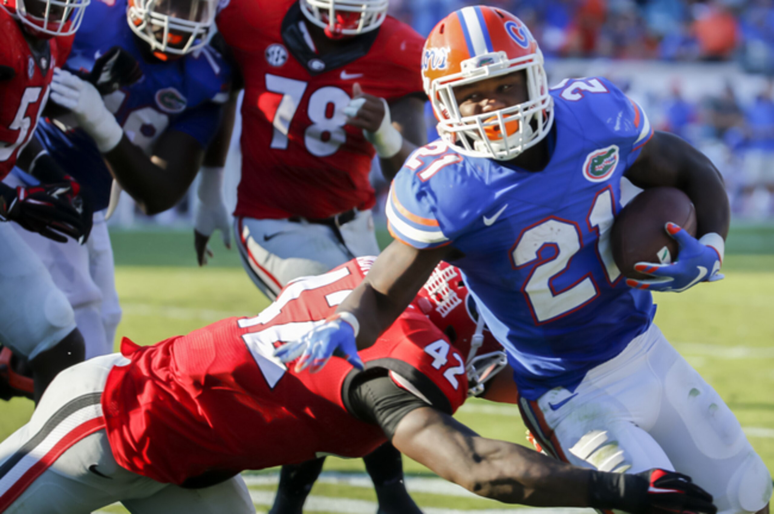 Kelvin Taylor would merit carries as a rookie.