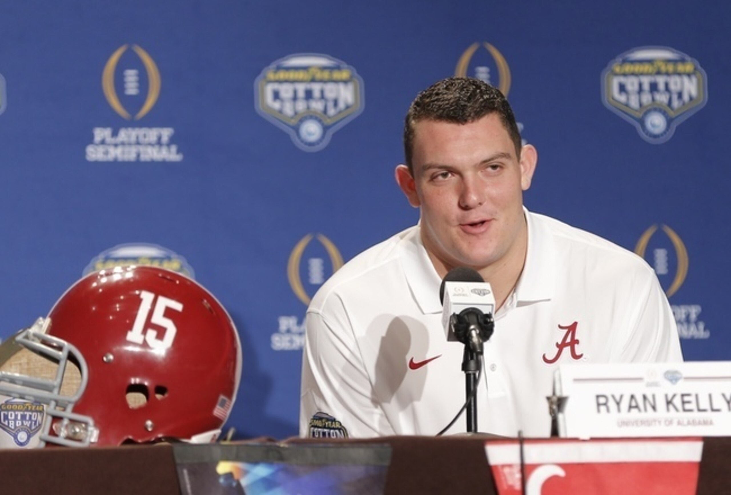 Alabama's Ryan Kelly is the draft's top-rated center, and will undoubtedly be on the Seahawks' radar at No. 26 overall.