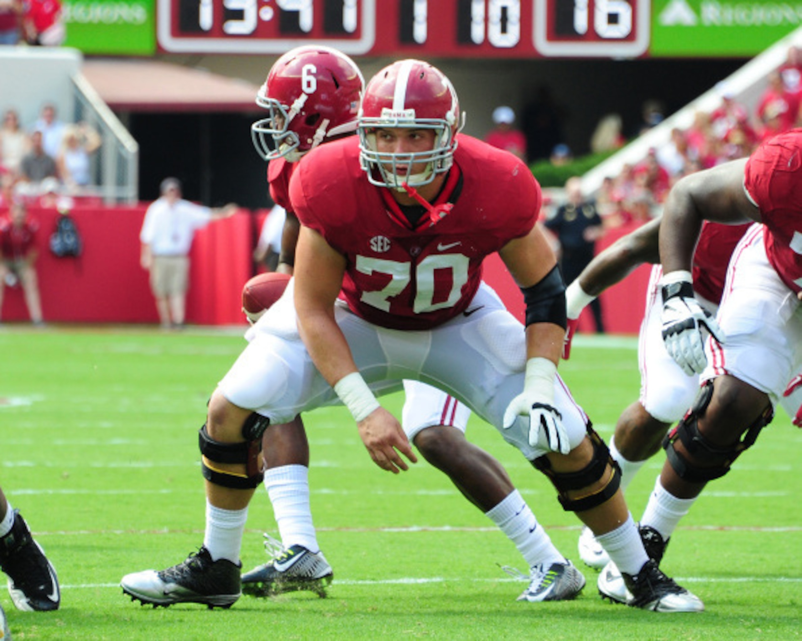 Ryan Kelly is an absolute stud at center and, if available, should be the Seahawks' pick at No. 26.