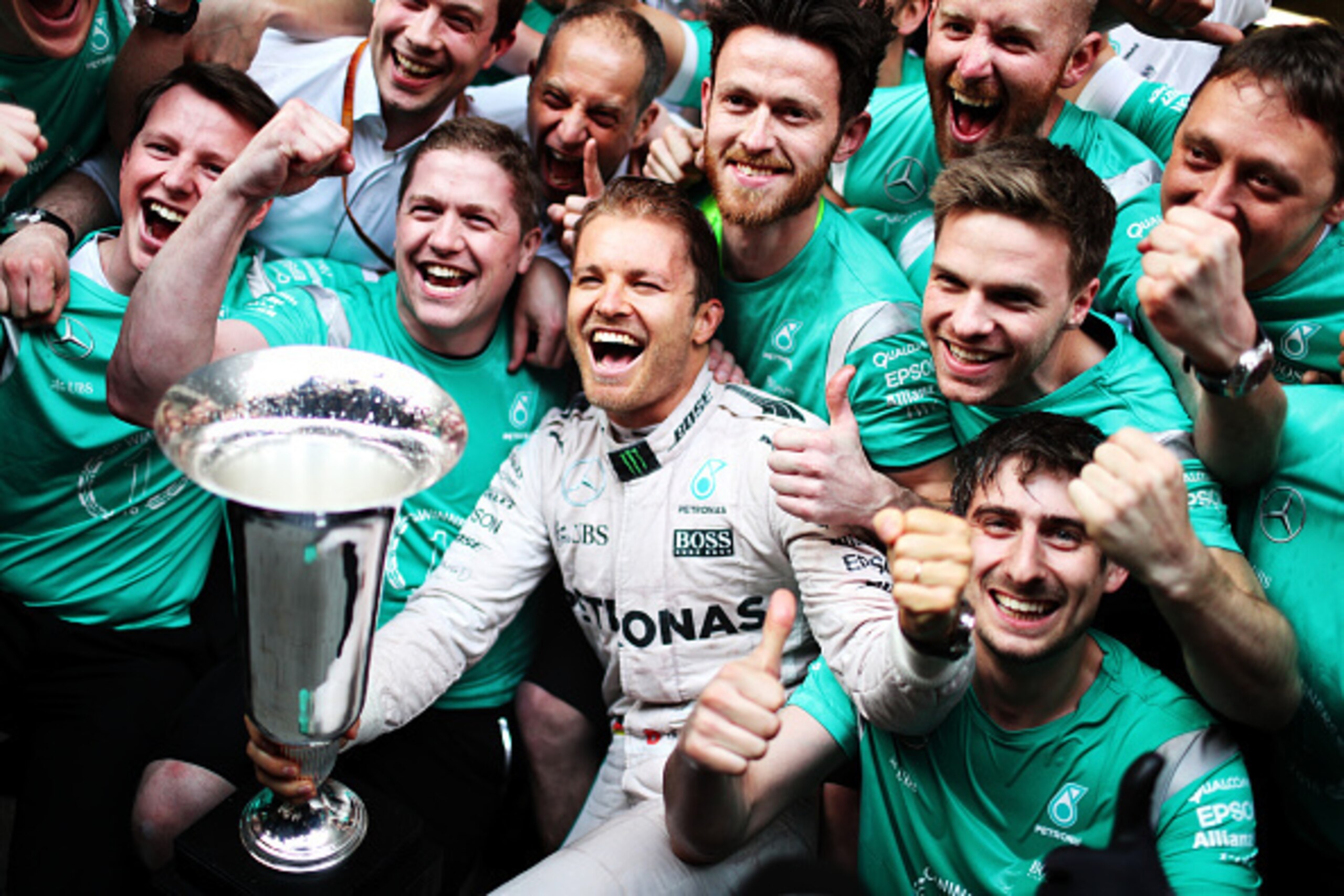 Nico Rosberg and Mercedes lead the drivers' and constructors' championships after three races.