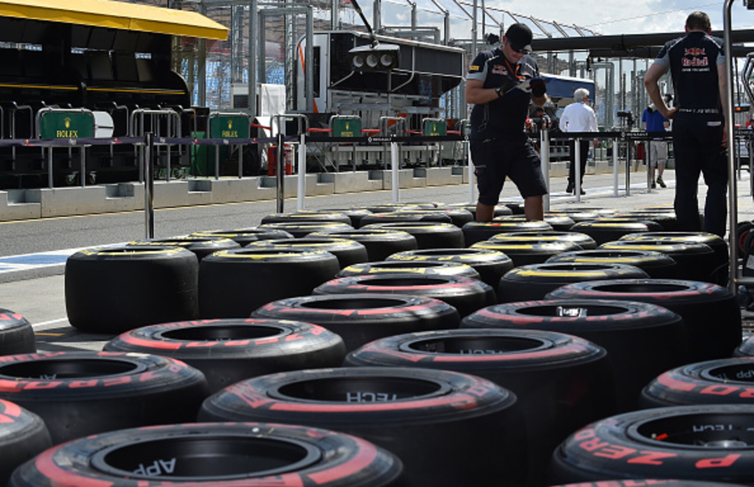 Pirelli tyres at the Australian Grand Prix earlier this season.