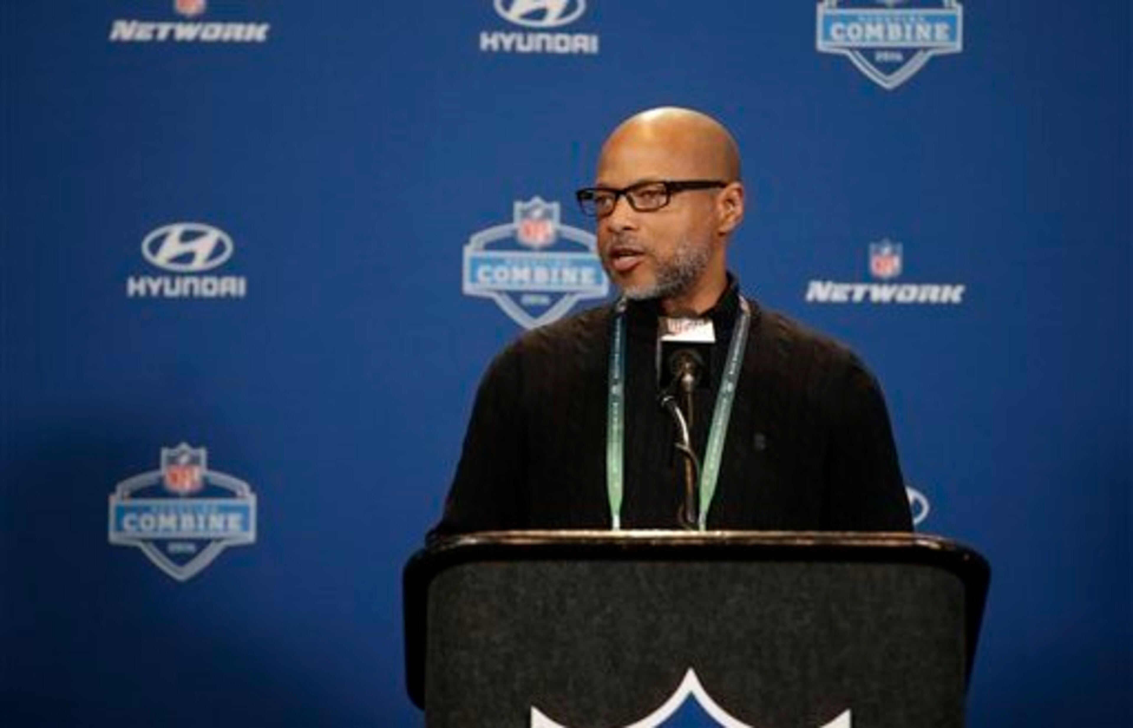 New York Giants GM Jerry Reese. New York Giants GM Jerry Reese.
