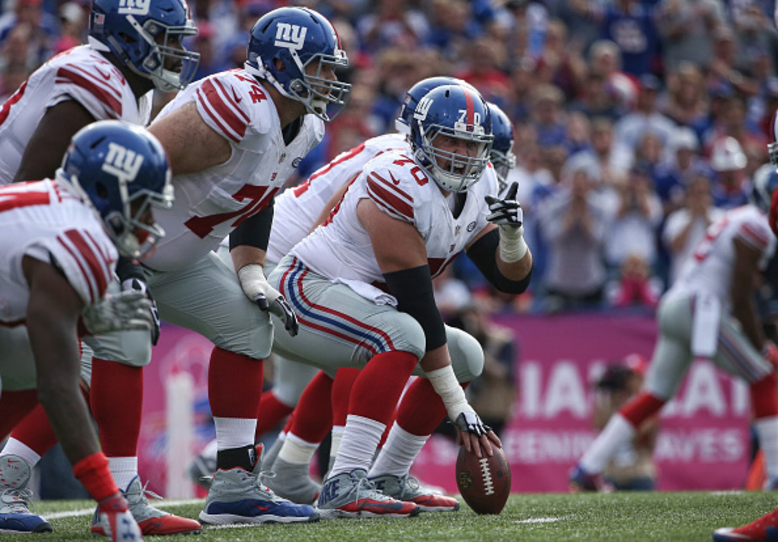 The Giants must finish rebuilding their offensive line.