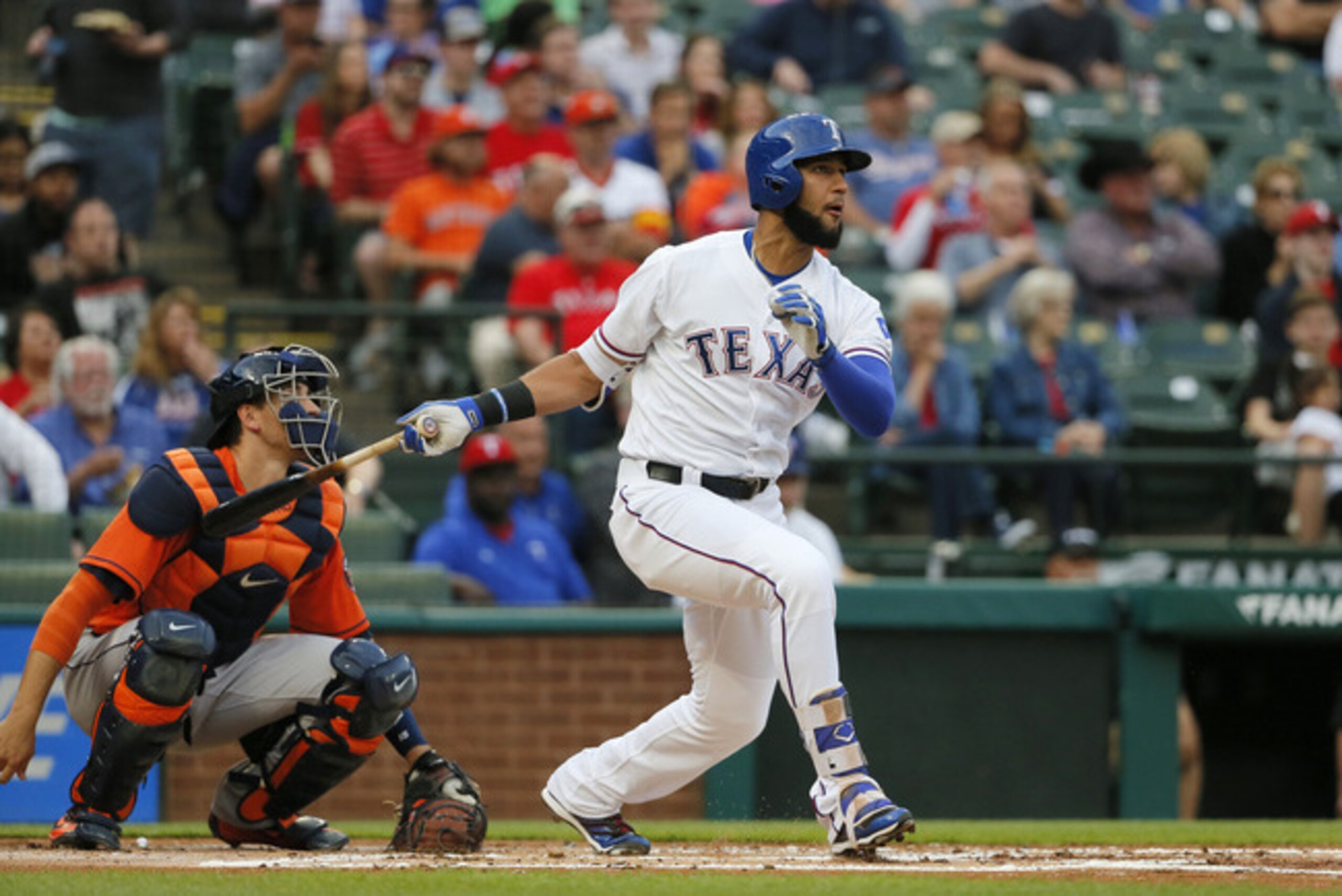 Called up earlier than expected, Nomar Mazara has made it impossible for the Texas Rangers to send him back down.