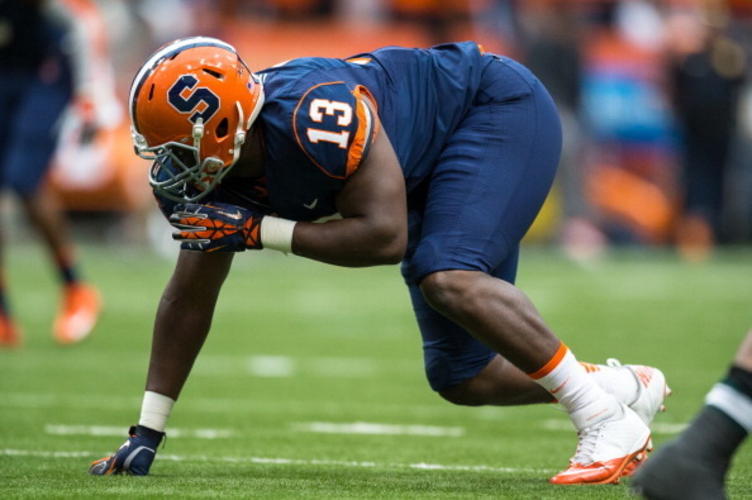 Thompson's potential as a pass-rusher should intrigue Washington.