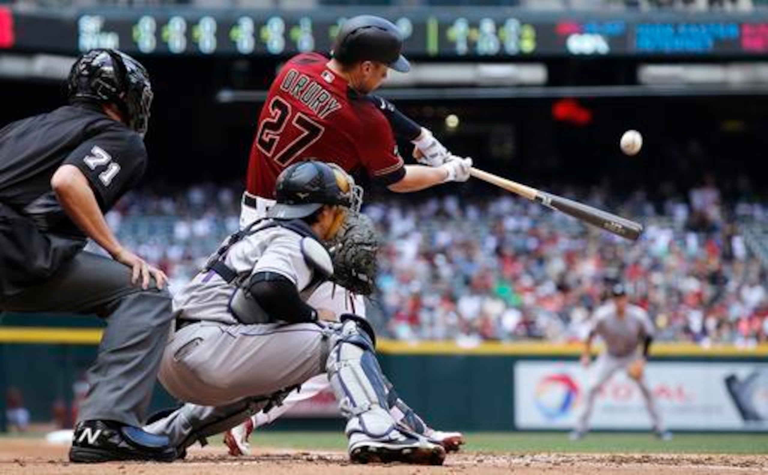 Brandon Drury has hit four home runs over the Arizona Diamondbacks' last five games.