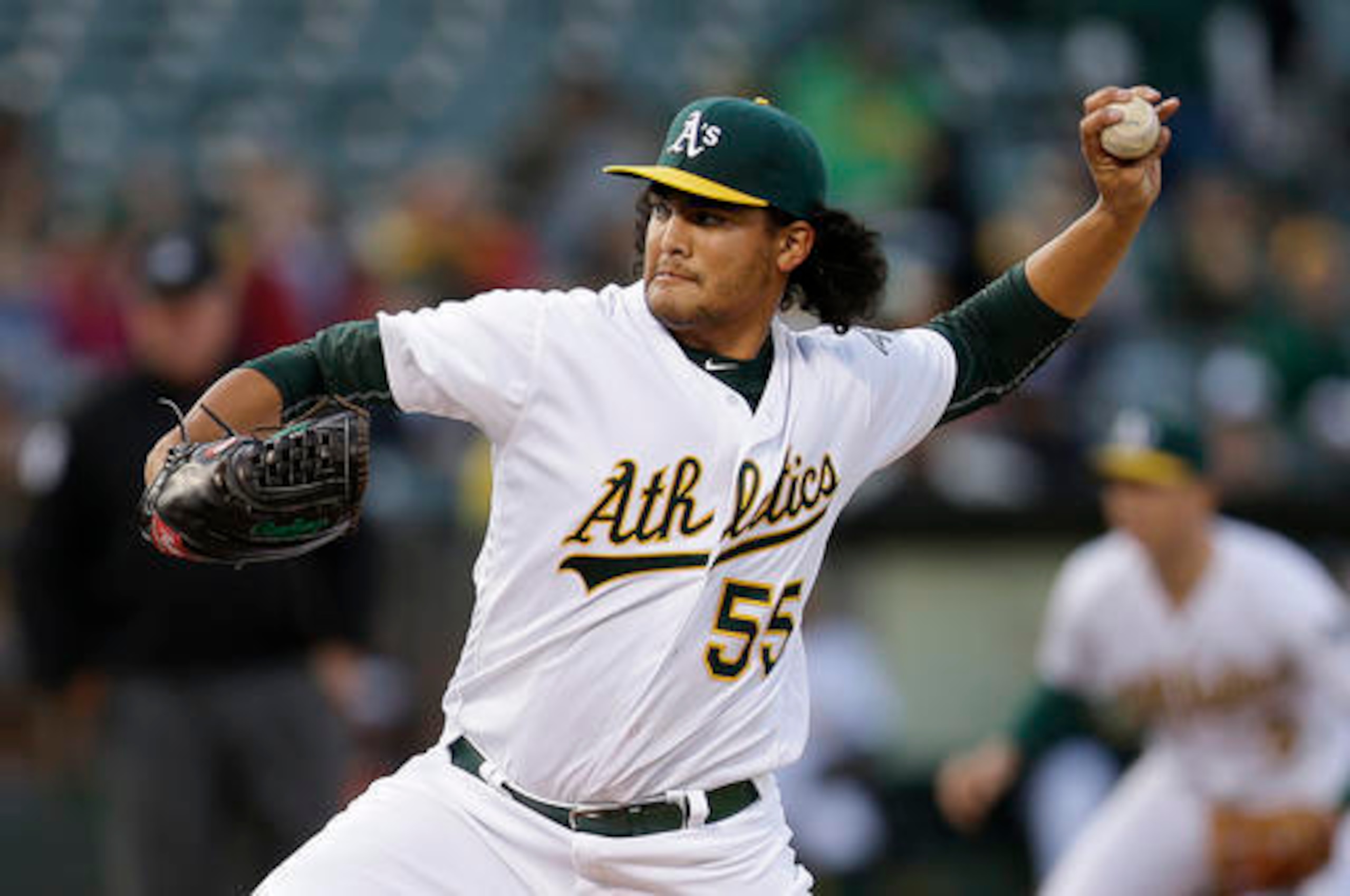 Sean Manaea struggled in his MLB debut against the Houston Astros.