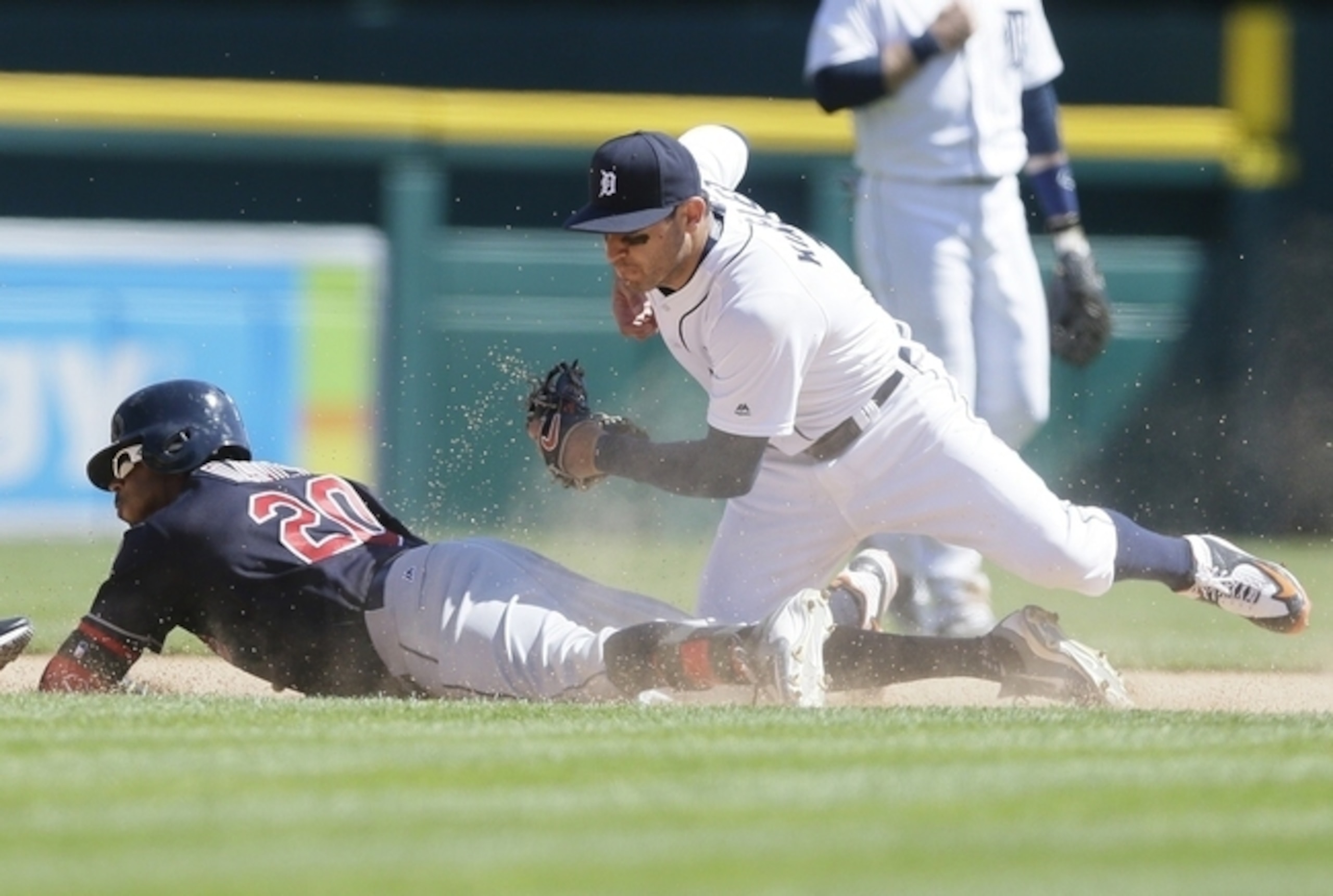 Rajai Davis stole seven bases in April, which tied for second in the majors.