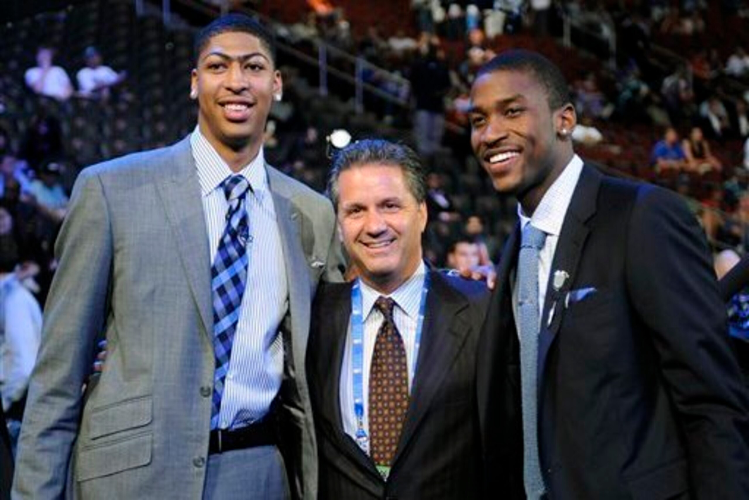 Anthony Davis, John Calipari and Michael Kidd-Gilchrist