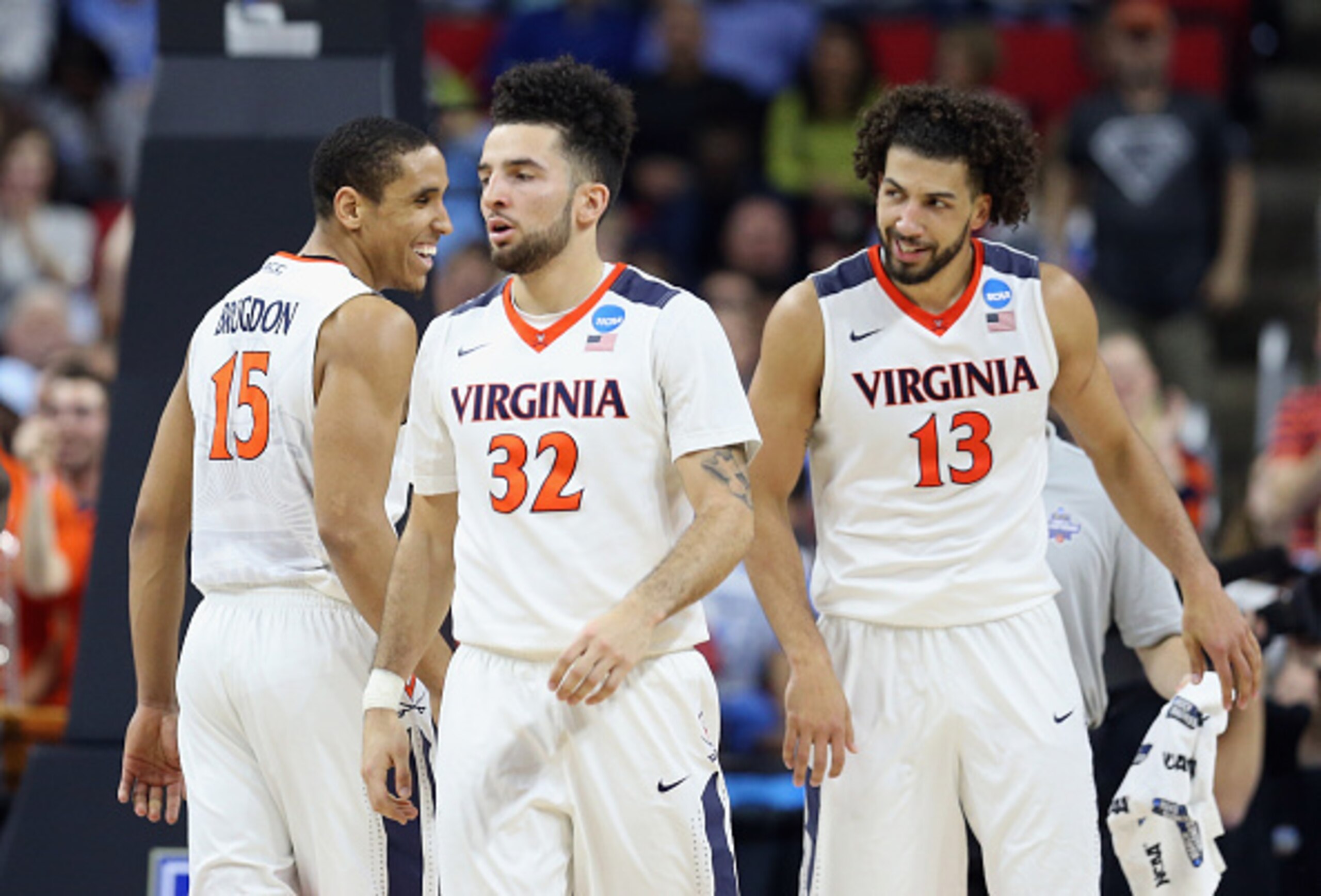 London Perrantes with Malcolm Brogdon and Anthony Gill