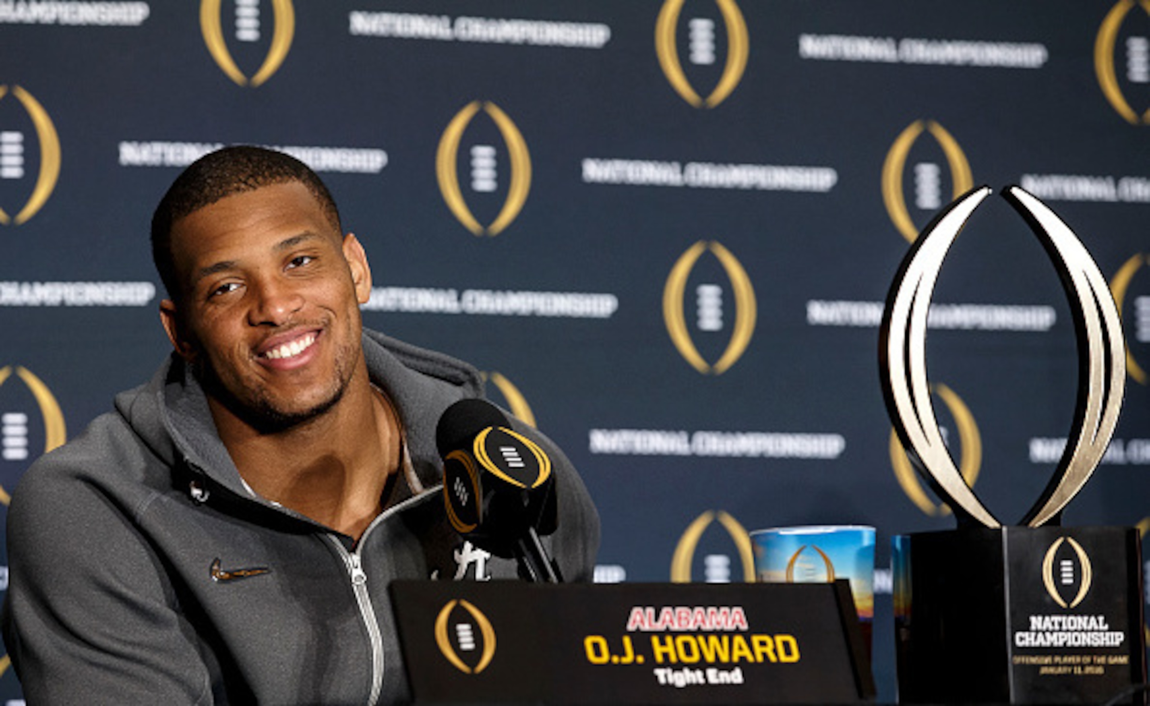 If O.J. Howard can continue to build on his CFP title game performance, he'll be a very interesting draft prospect. If O.J. Howard can continue to build on his CFP title game performance, he'll be a very interesting draft prospect.