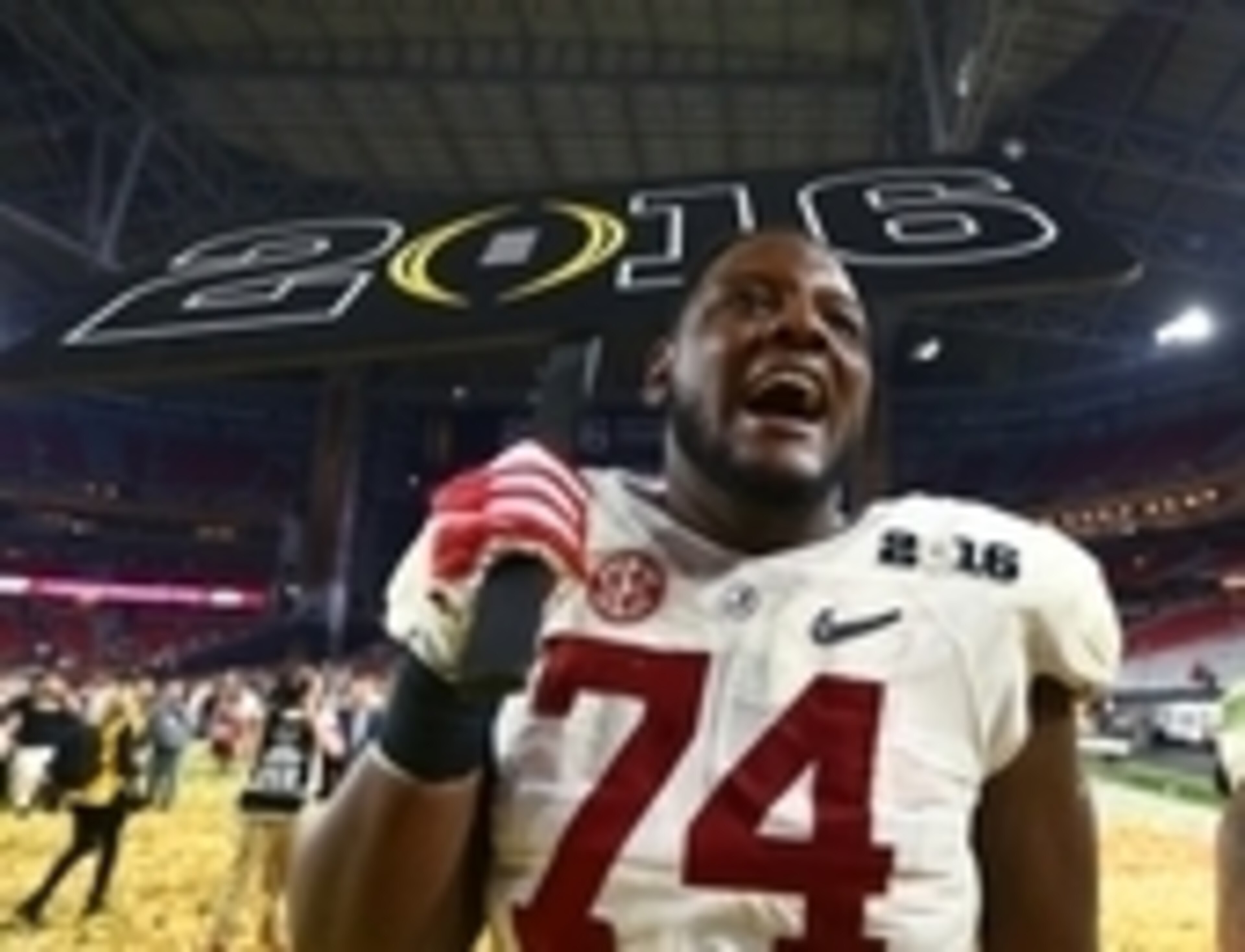 Alabama believes the best is yet to come with left tackle Cam Robinson. Alabama believes the best is yet to come with left tackle Cam Robinson.