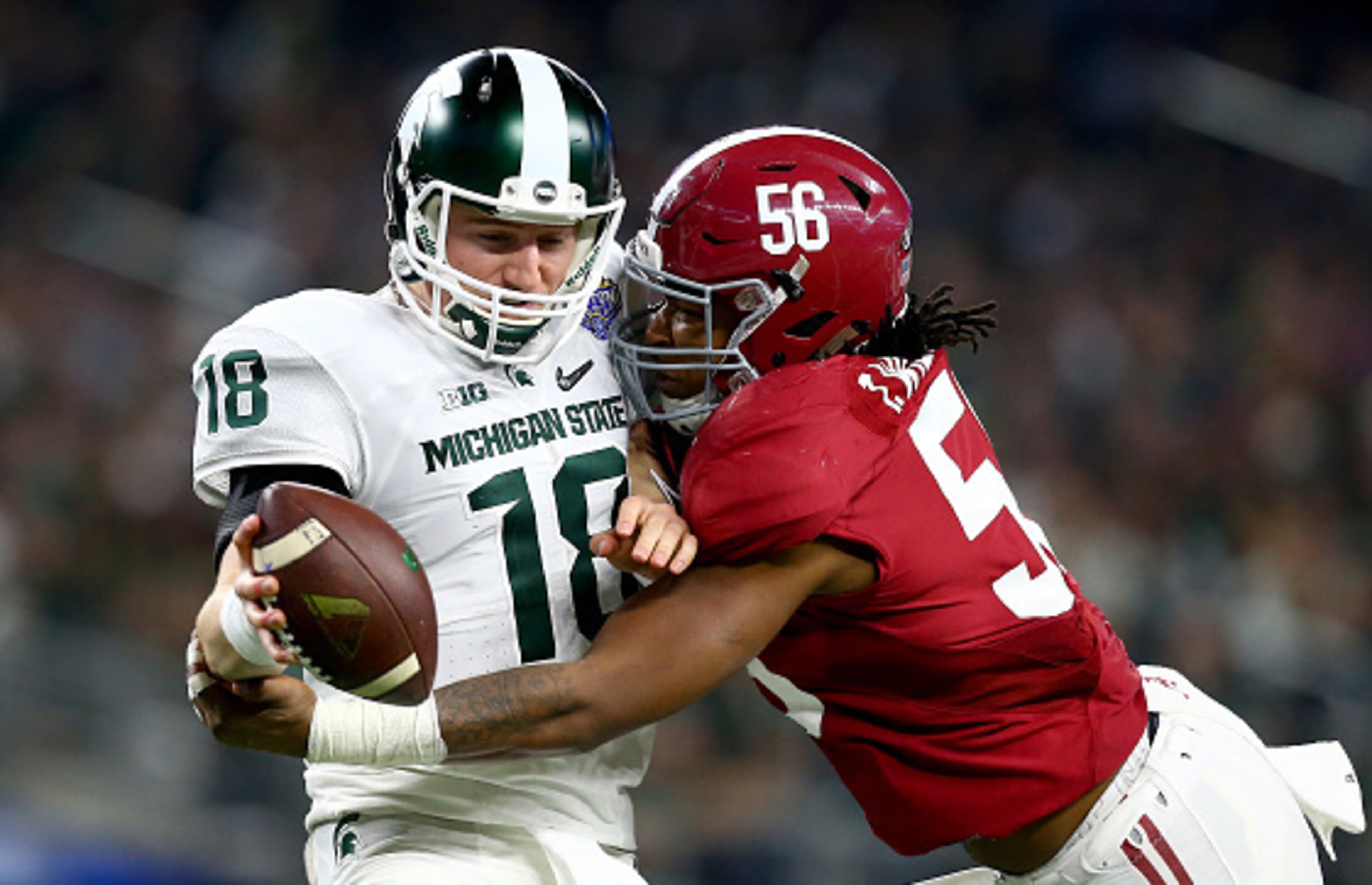All a quarterback has to do is blink and Alabama linebacker Tim Williams can be on him. All a quarterback has to do is blink and Alabama linebacker Tim Williams can be on him.