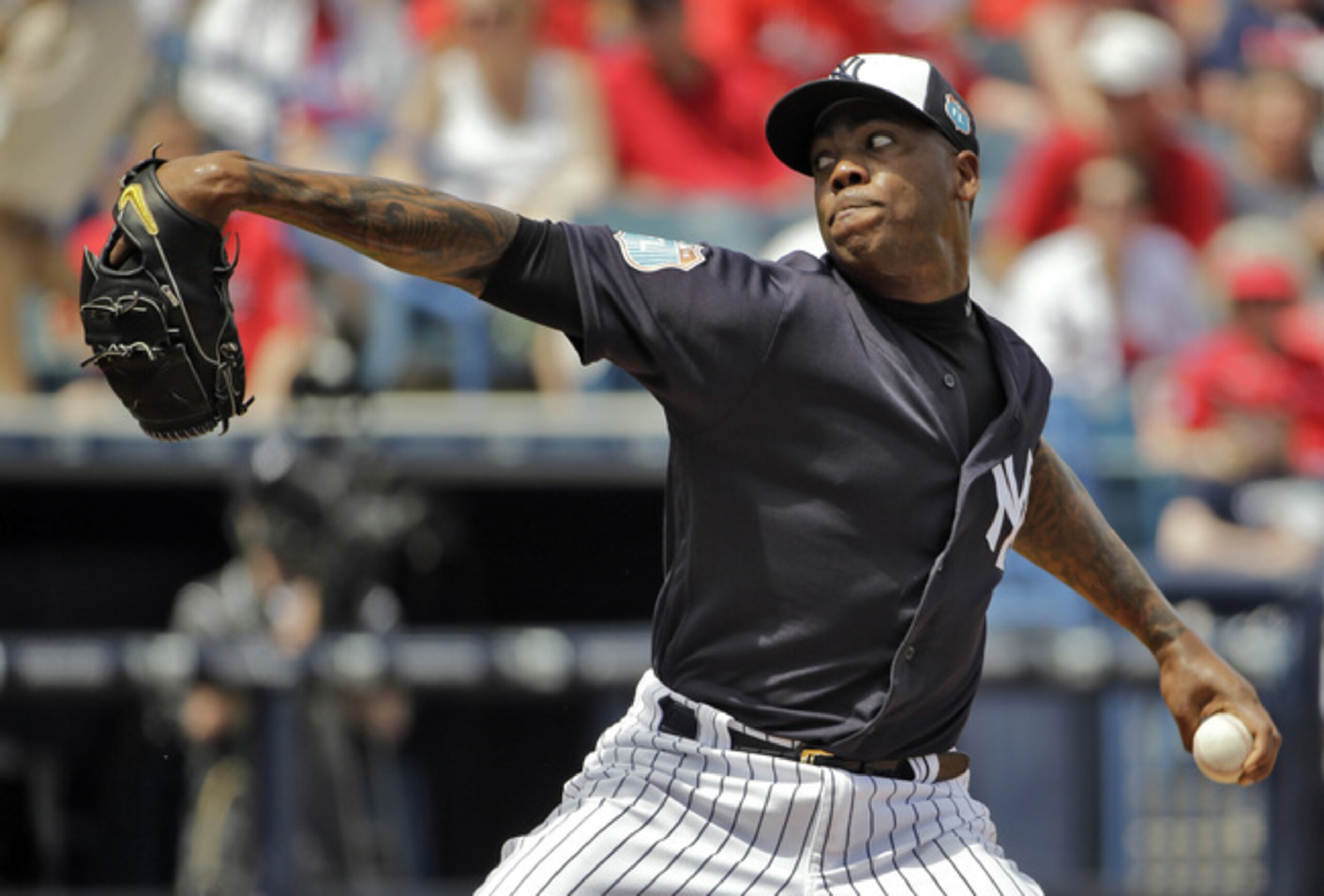 The Yankees could shop recently acquired Aroldis Chapman if they don't rebound from a brutal start.