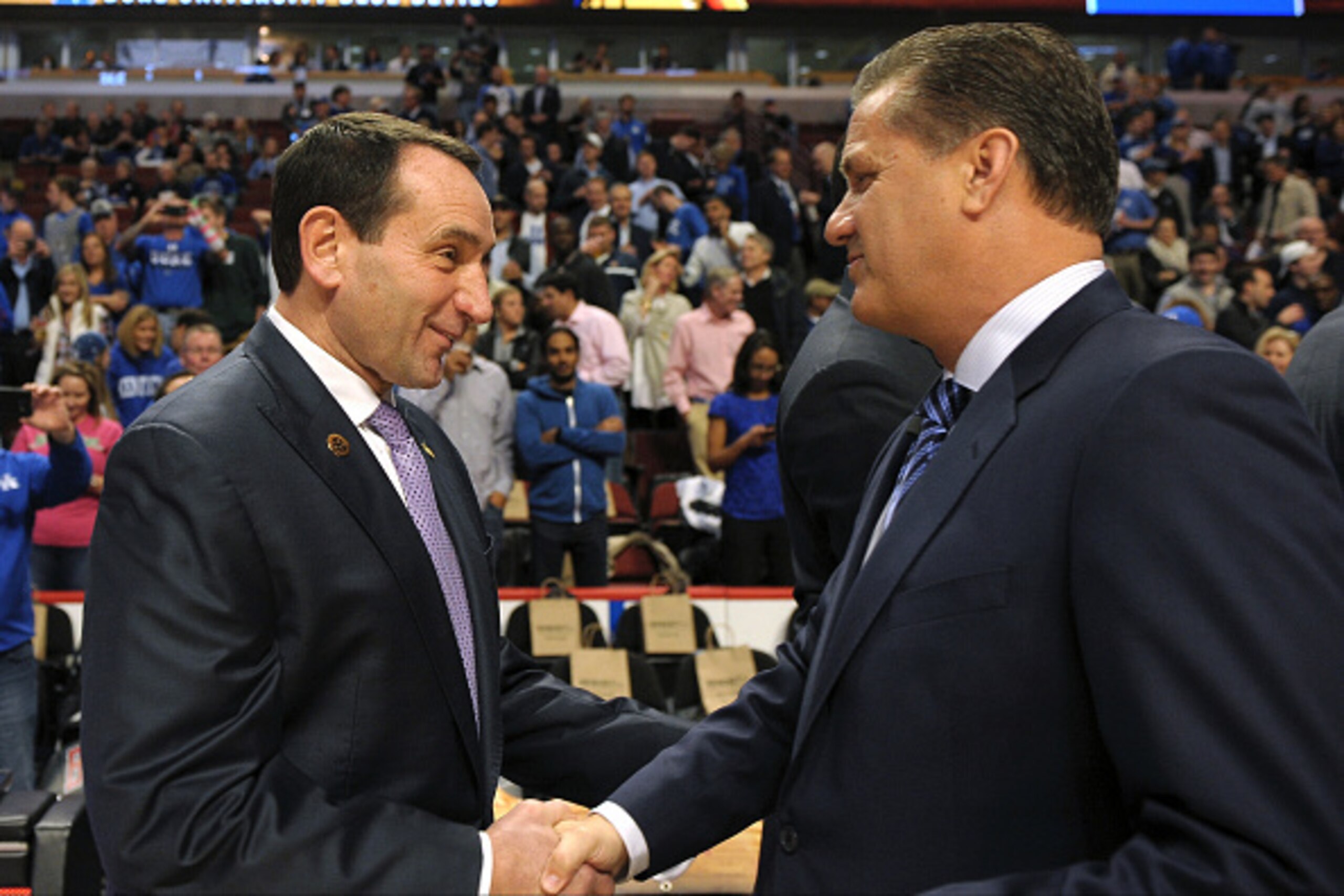 They normally get along, but a potential feud could be brewing between Mike Krzyzewski and John Calipari.