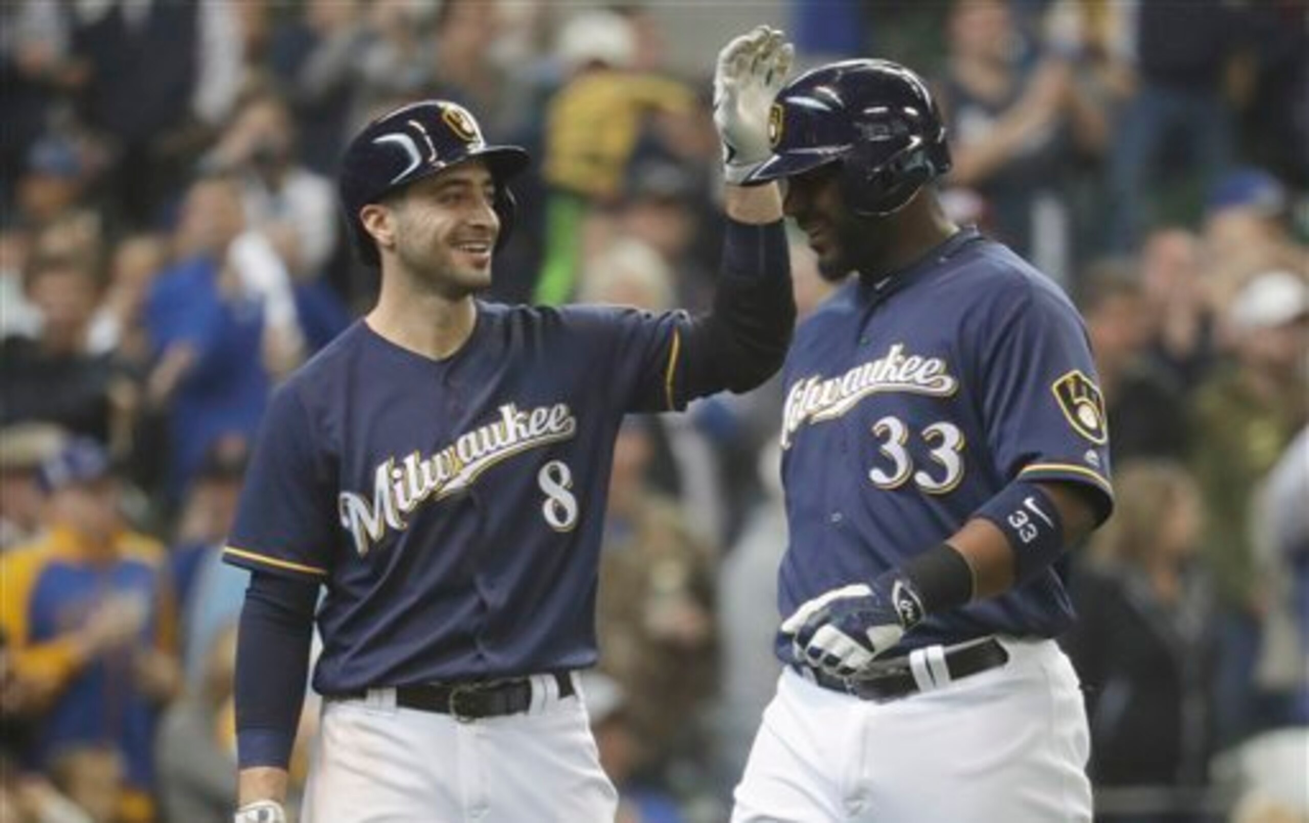Ryan Braun and Chris Carter Ryan Braun and Chris Carter