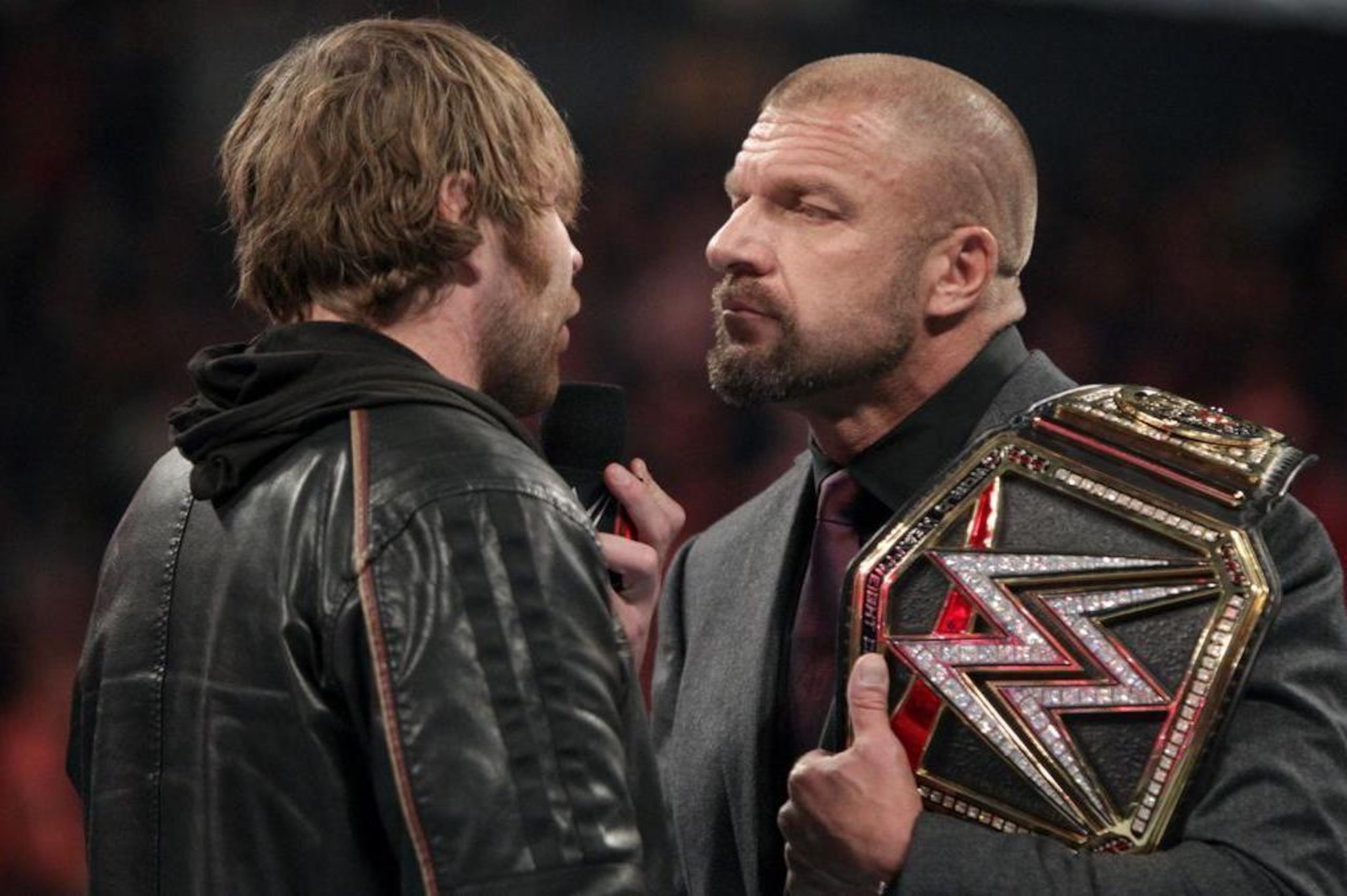Dean Ambrose and Triple H come face-to-face.