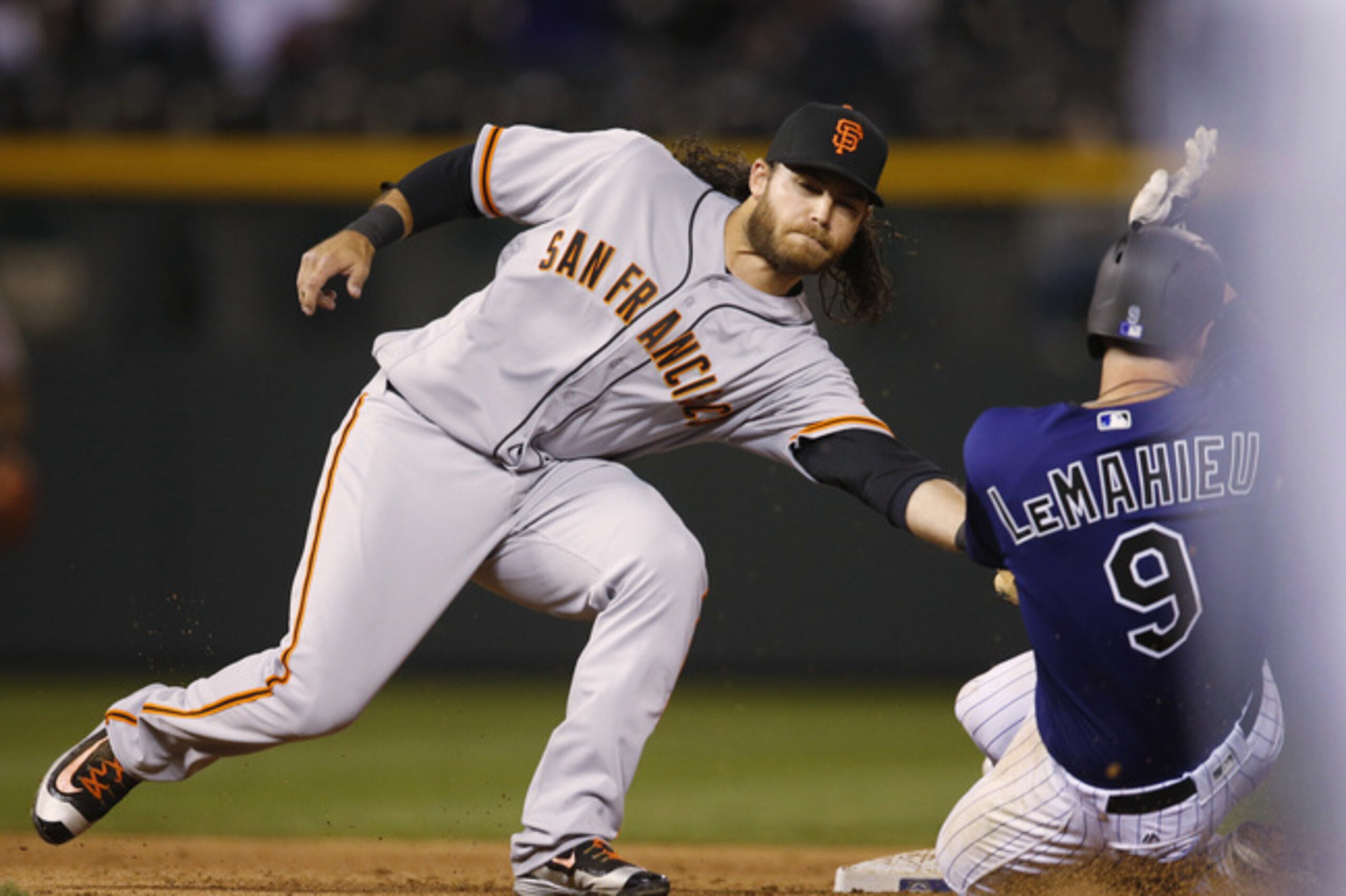 San Francisco Giants shortstop Brandon Crawford.