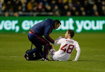Keane picked up an injury at a crucial moment.