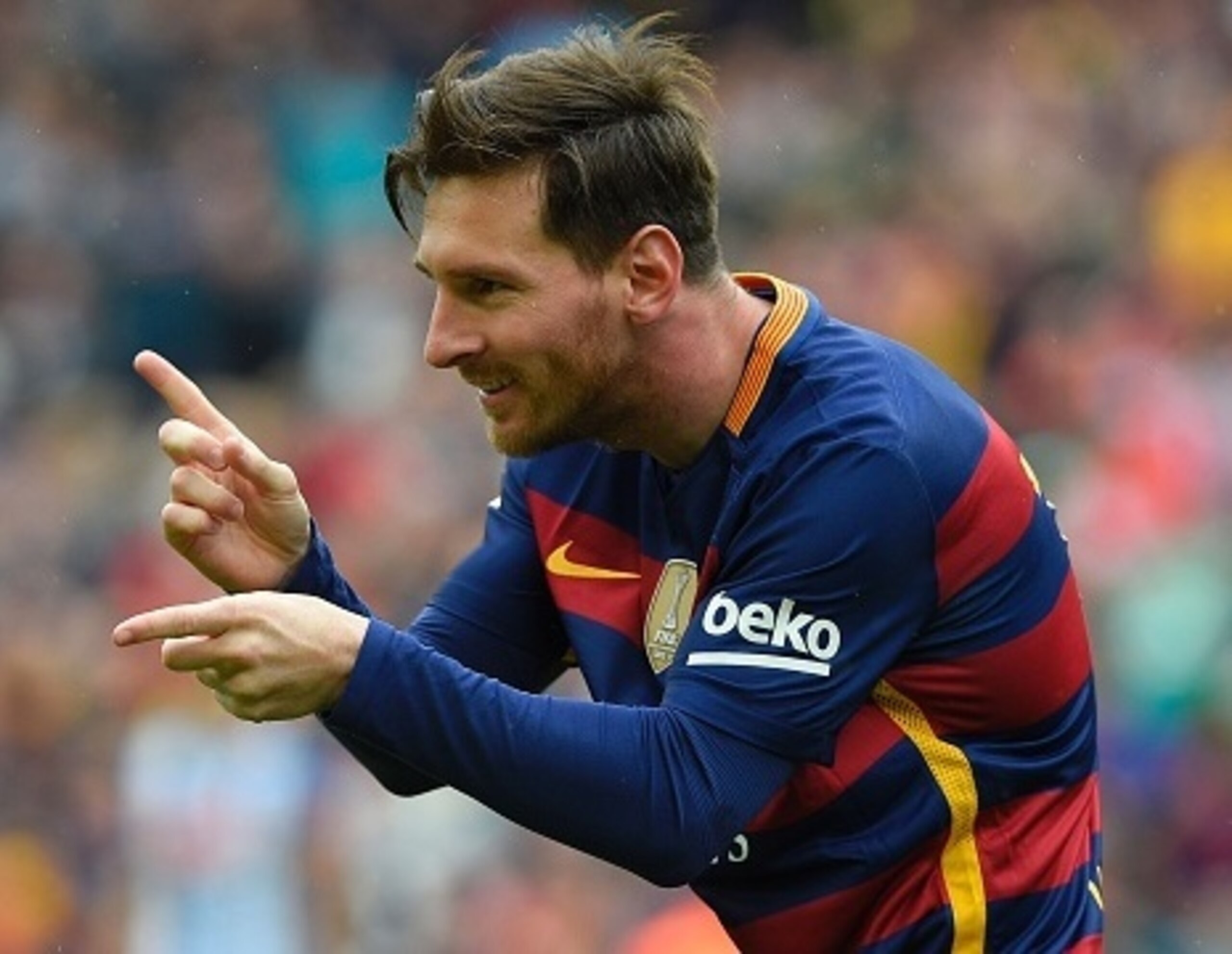 Lionel Messi put Barcelona on their way to a comfortable home victory. Lionel Messi put Barcelona on their way to a comfortable home victory.