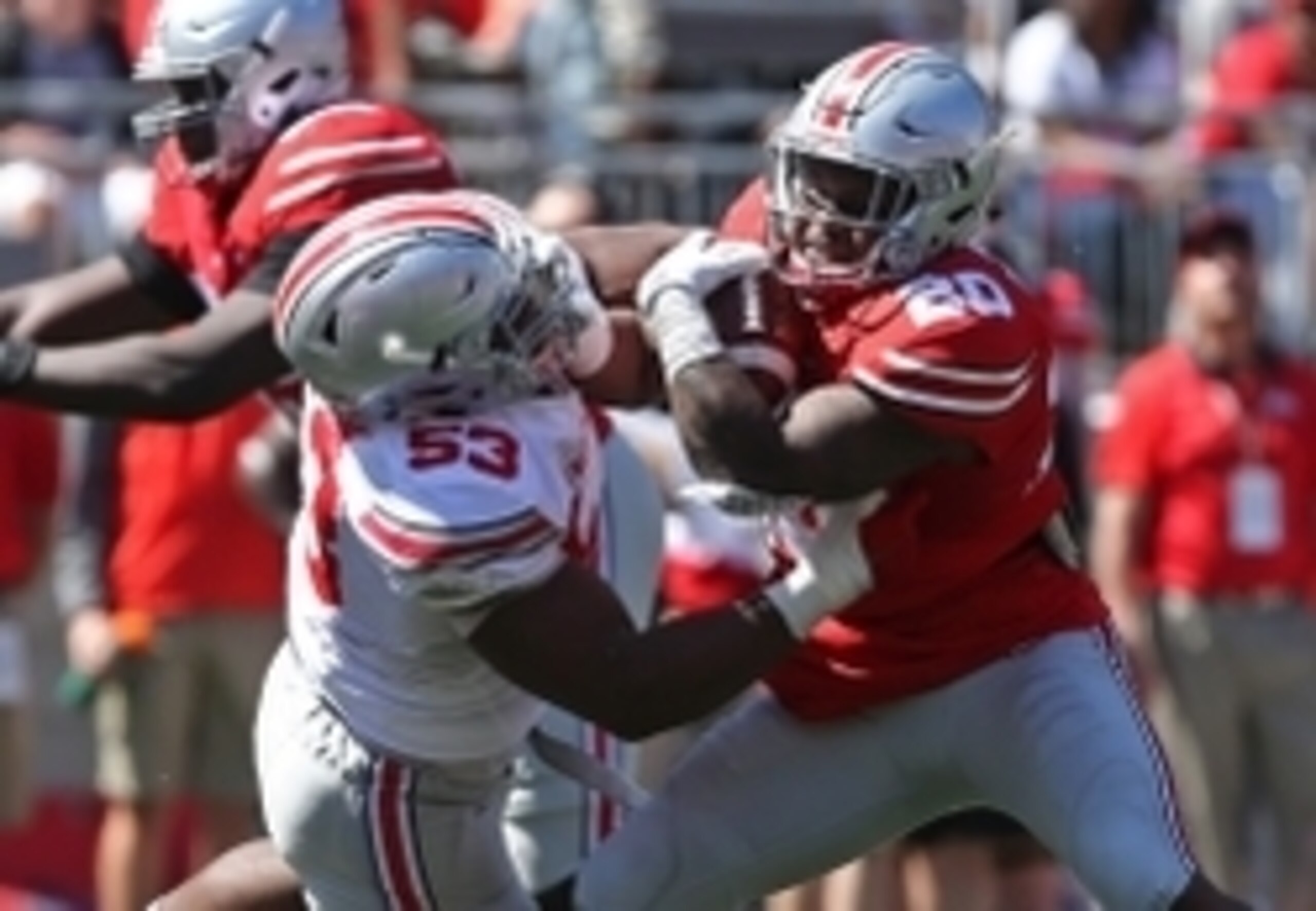 Ohio State RB Mike Weber (right)