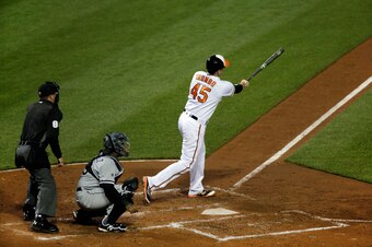 Mark Trumbo is hitting .325/.378/.598 with nine homers to begin his one-year deal with the Baltimore Orioles.