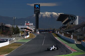 Pre-season testing at the Circuit de Barcelona-Catalunya.