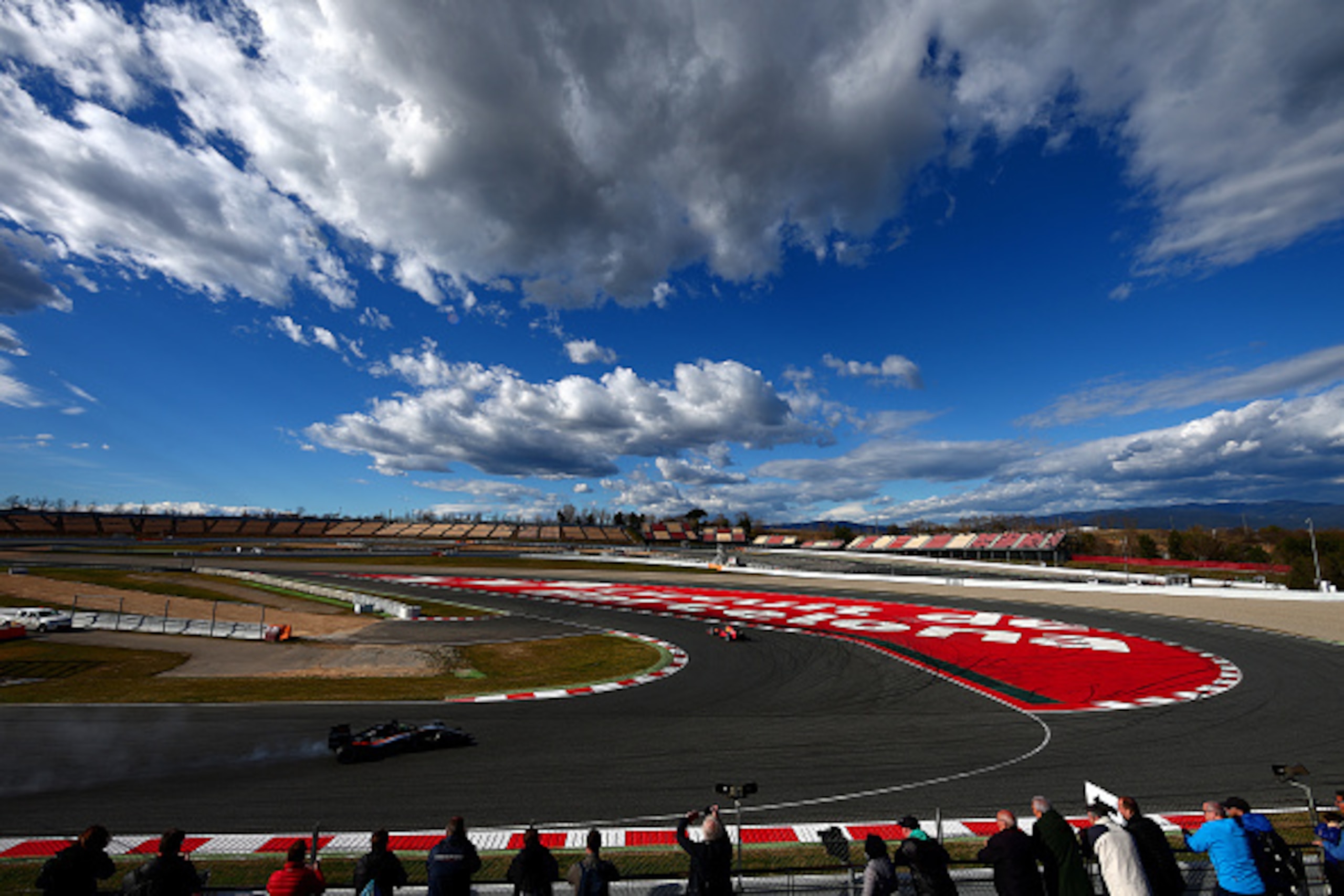 Clouds over the Circuit de Barcelona-Catalunya.