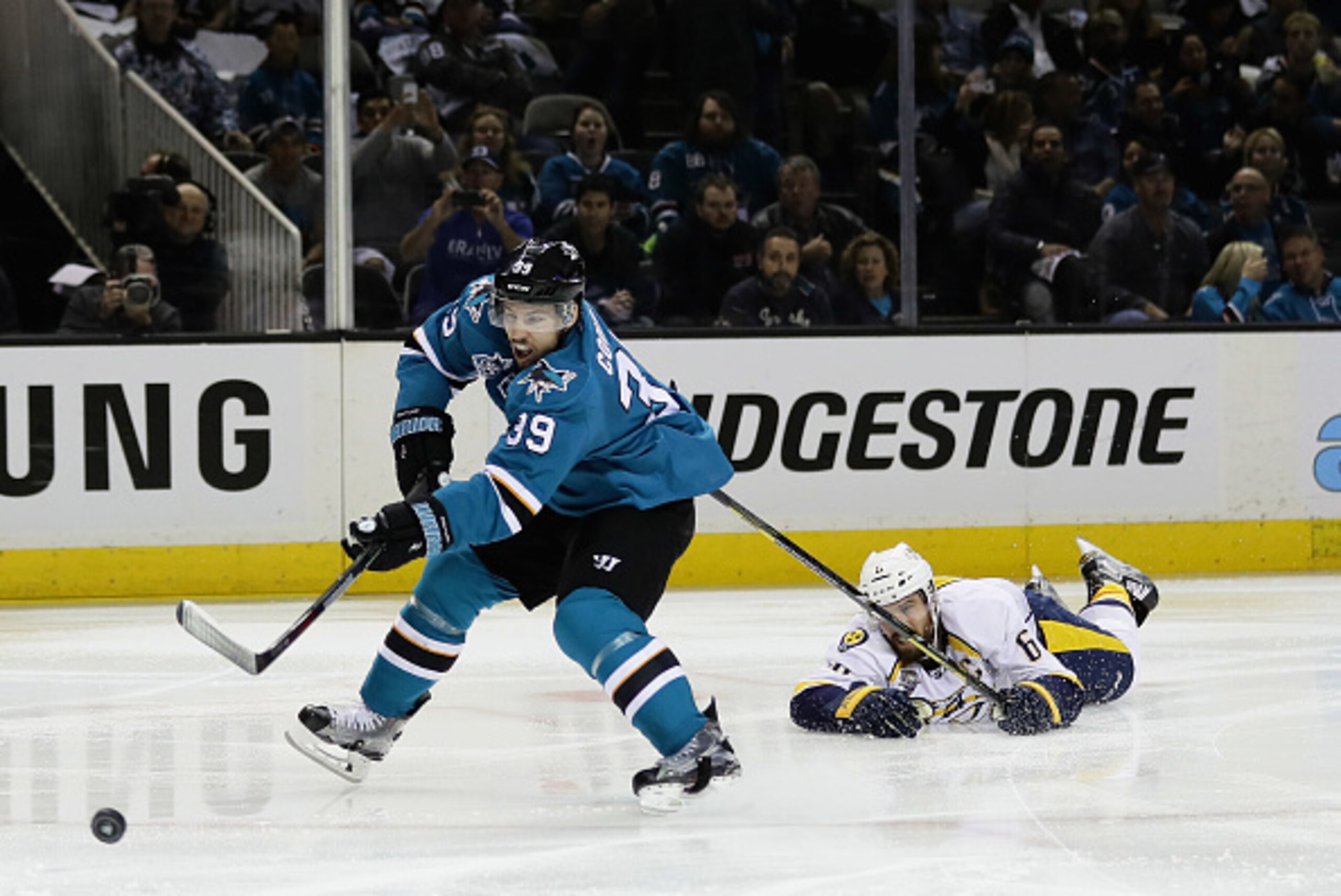 The Predators faltered at the worst moment in the series against the Sharks. The Predators faltered at the worst moment in the series against the Sharks.