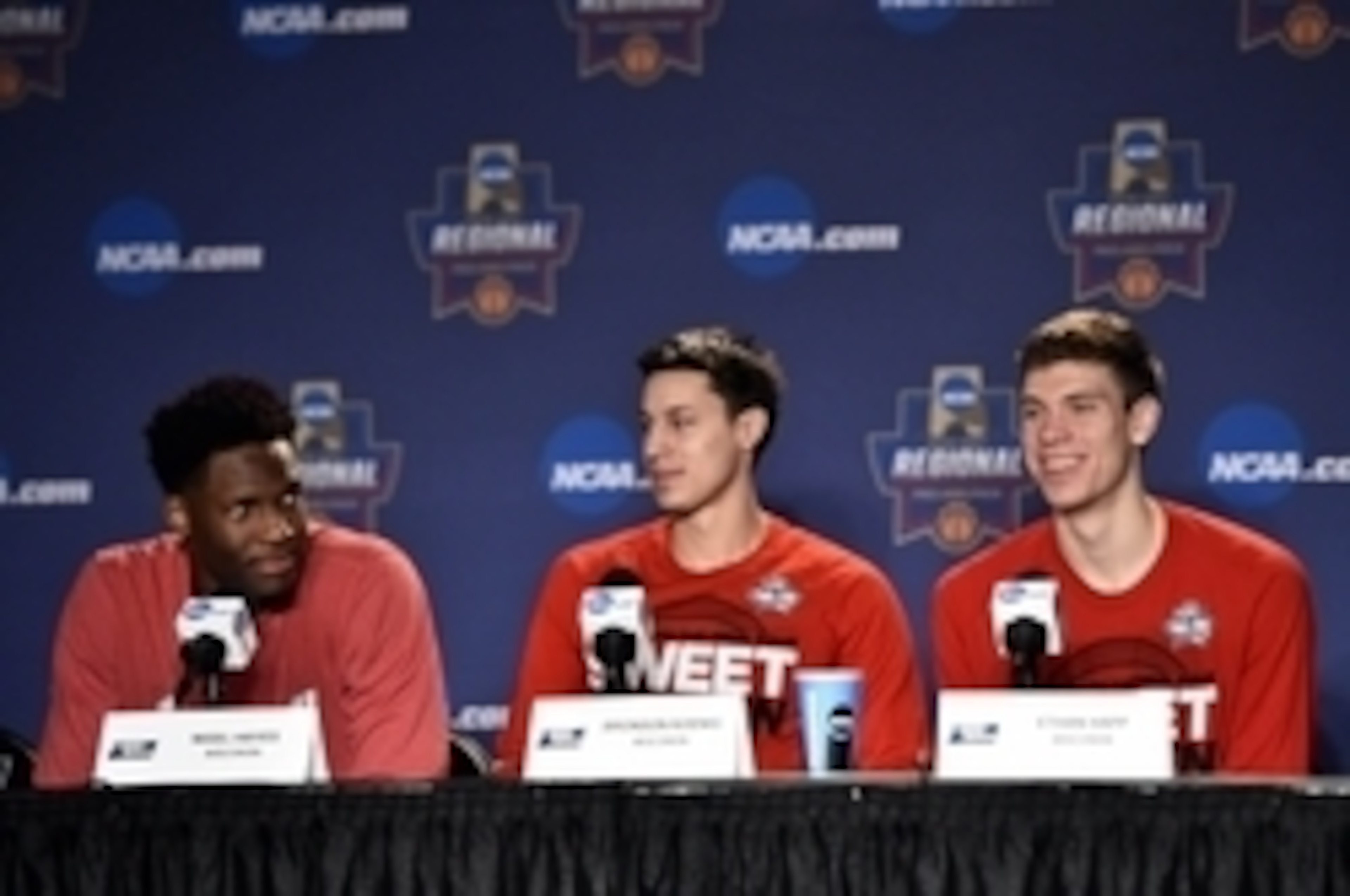 Nigel Hayes (Left) and Ethan Happ (Right)
