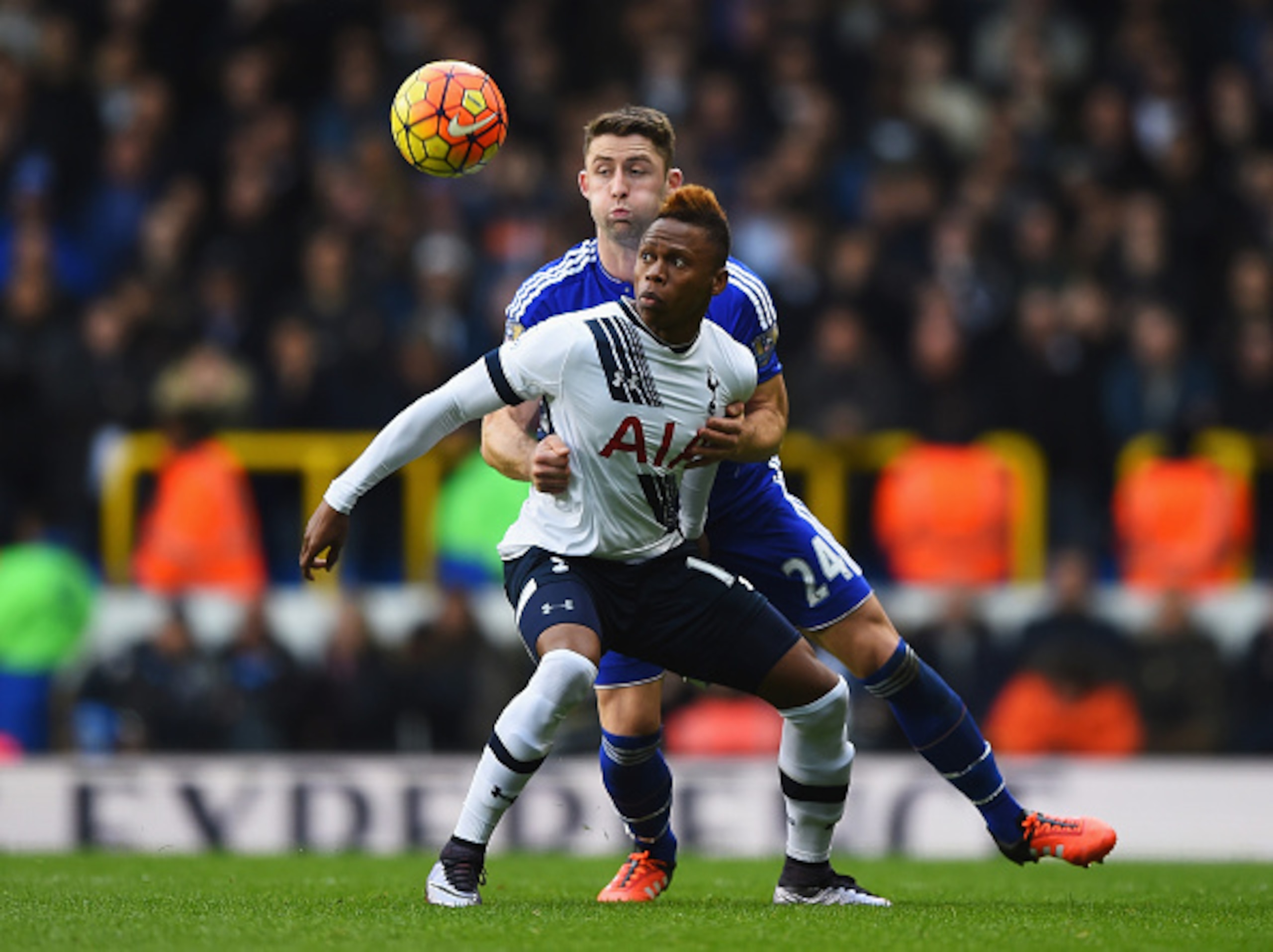 Clinton Njie's first season with Tottenham was severely affected by injury. Clinton Njie's first season with Tottenham was severely affected by injury.