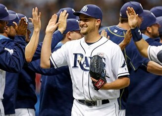 Matt Andriese tossed a complete-game shutout on Saturday.