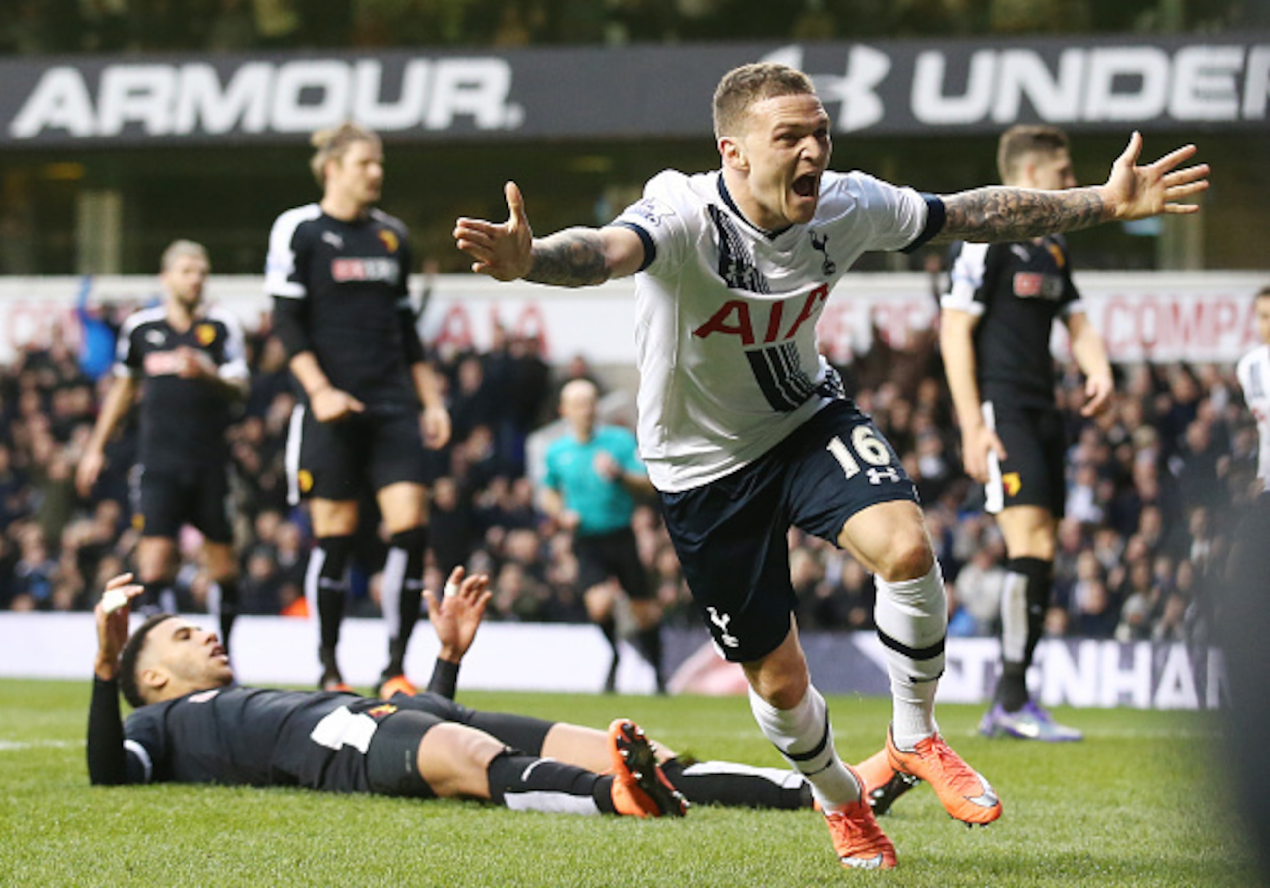 Kieran Trippier's goal saw off Watford in early February. Kieran Trippier's goal saw off Watford in early February.