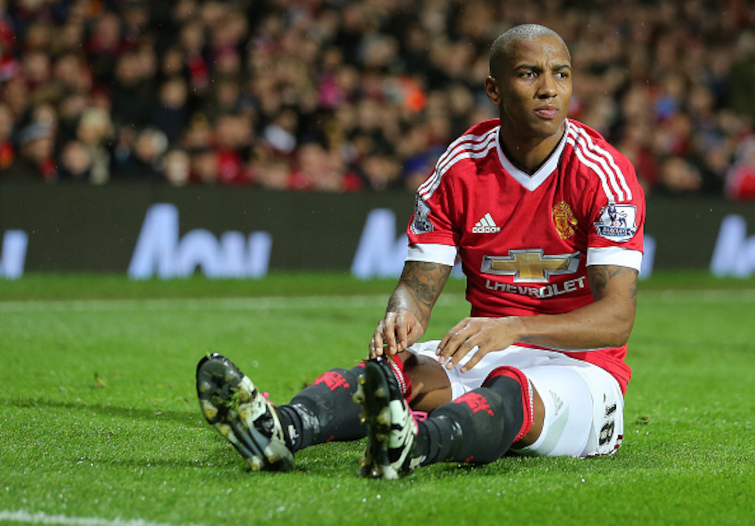 Ashley Young has barely featured in the second half of the season. Ashley Young has barely featured in the second half of the season.