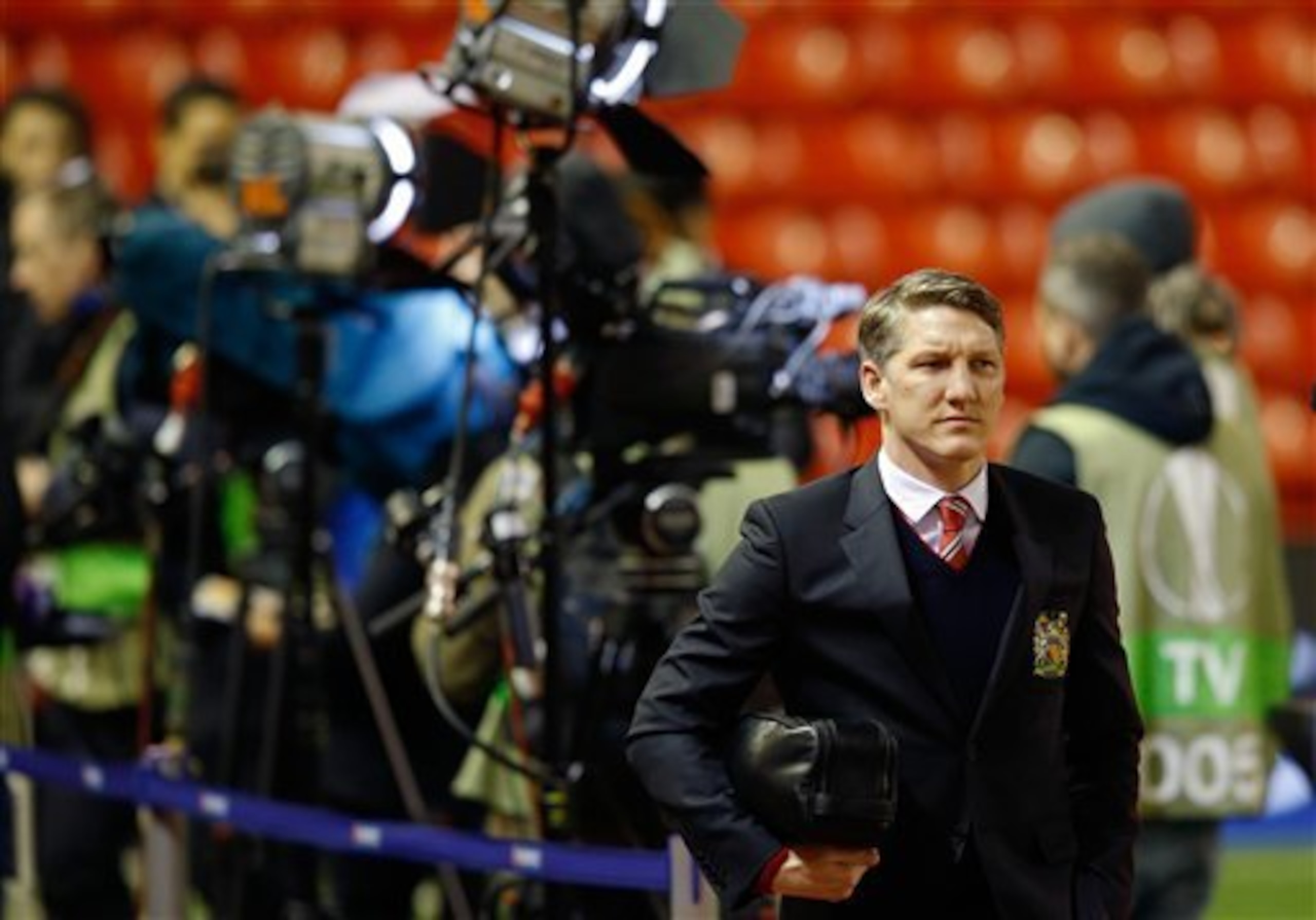 Schweinsteiger has too often been at games in a club suit rather than his kit. Schweinsteiger has too often been at games in a club suit rather than his kit.
