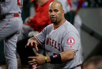 Los Angeles Angels designated hitter Albert Pujols.