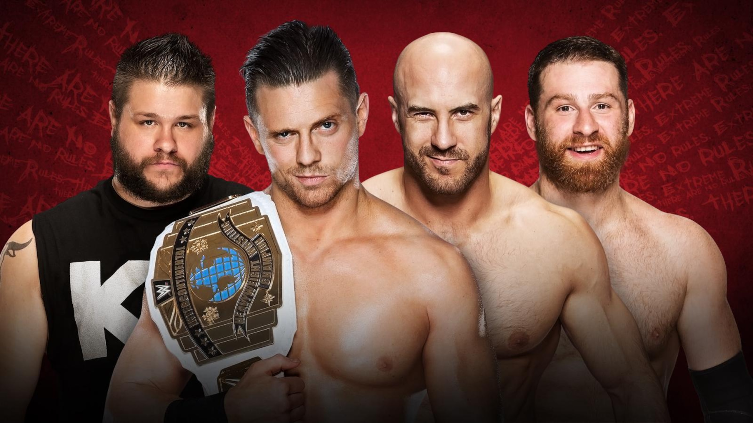 Intercontinental champion The Miz vs. Kevin Owens vs. Cesaro vs. Sami Zayn.
