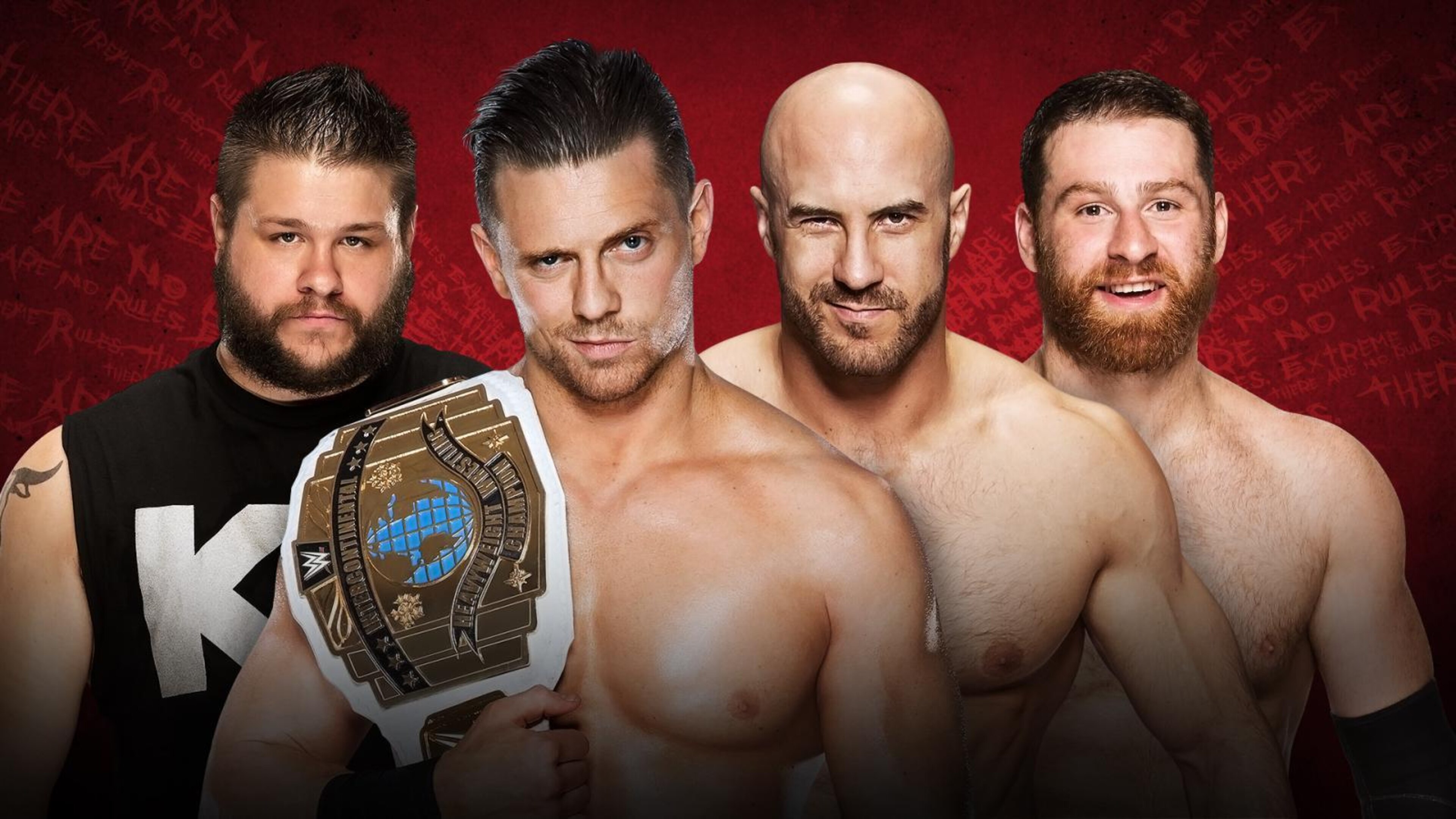 Intercontinental champion The Miz vs. Kevin Owens vs. Cesaro vs. Sami Zayn.