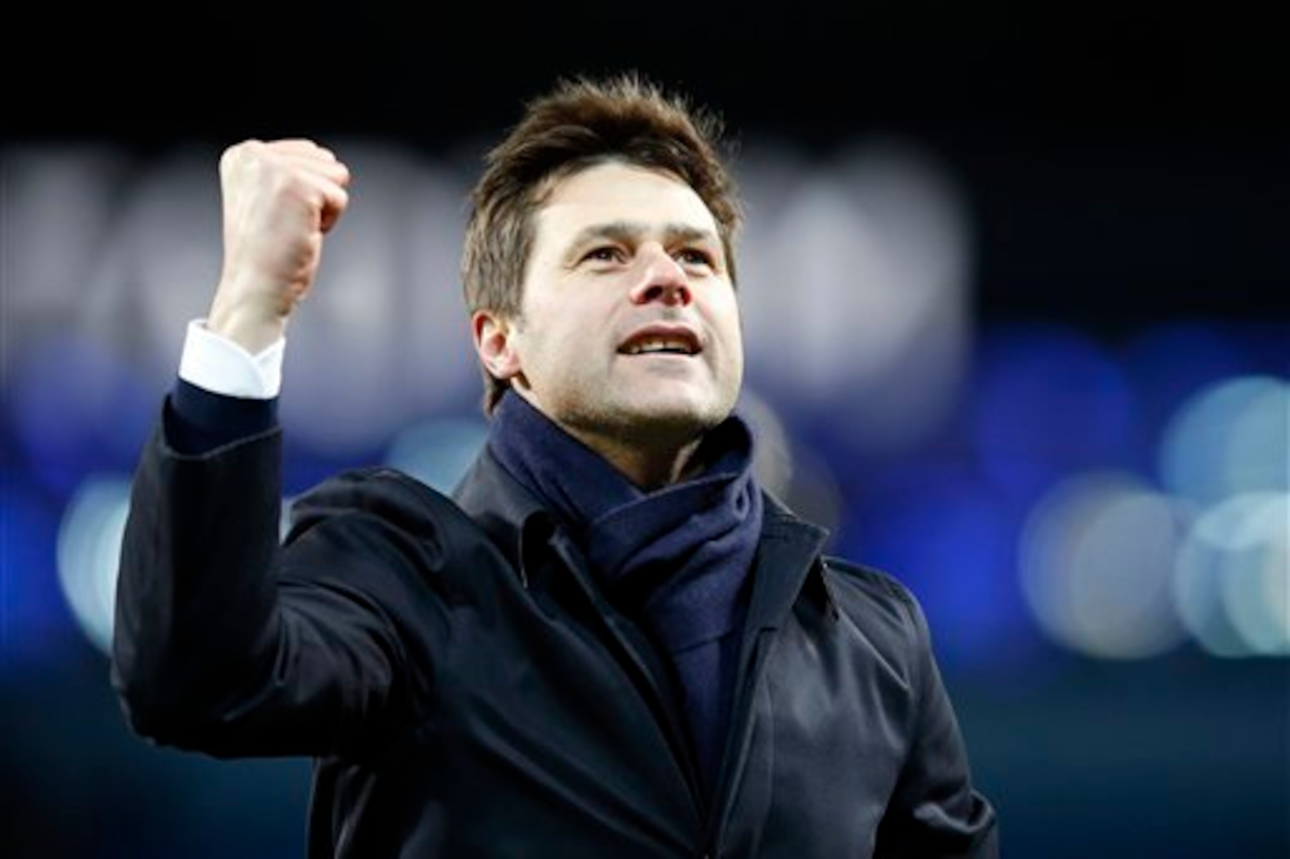 Mauricio Pochettino celebrates after Tottenham Hotspur's win over Manchester City in February. One of the highlights of a memorable season for the north London club.